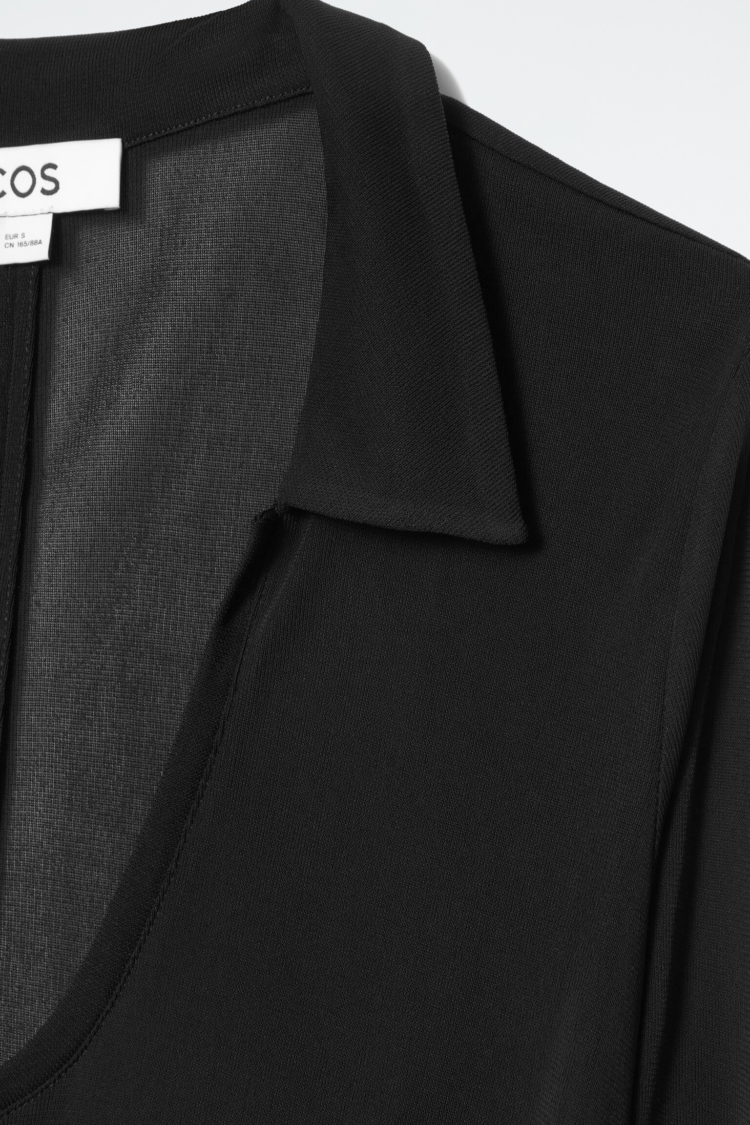 POLO-MAXIKLEID MIT TIEFEM AUSSCHNITT - SCHWARZ - 2