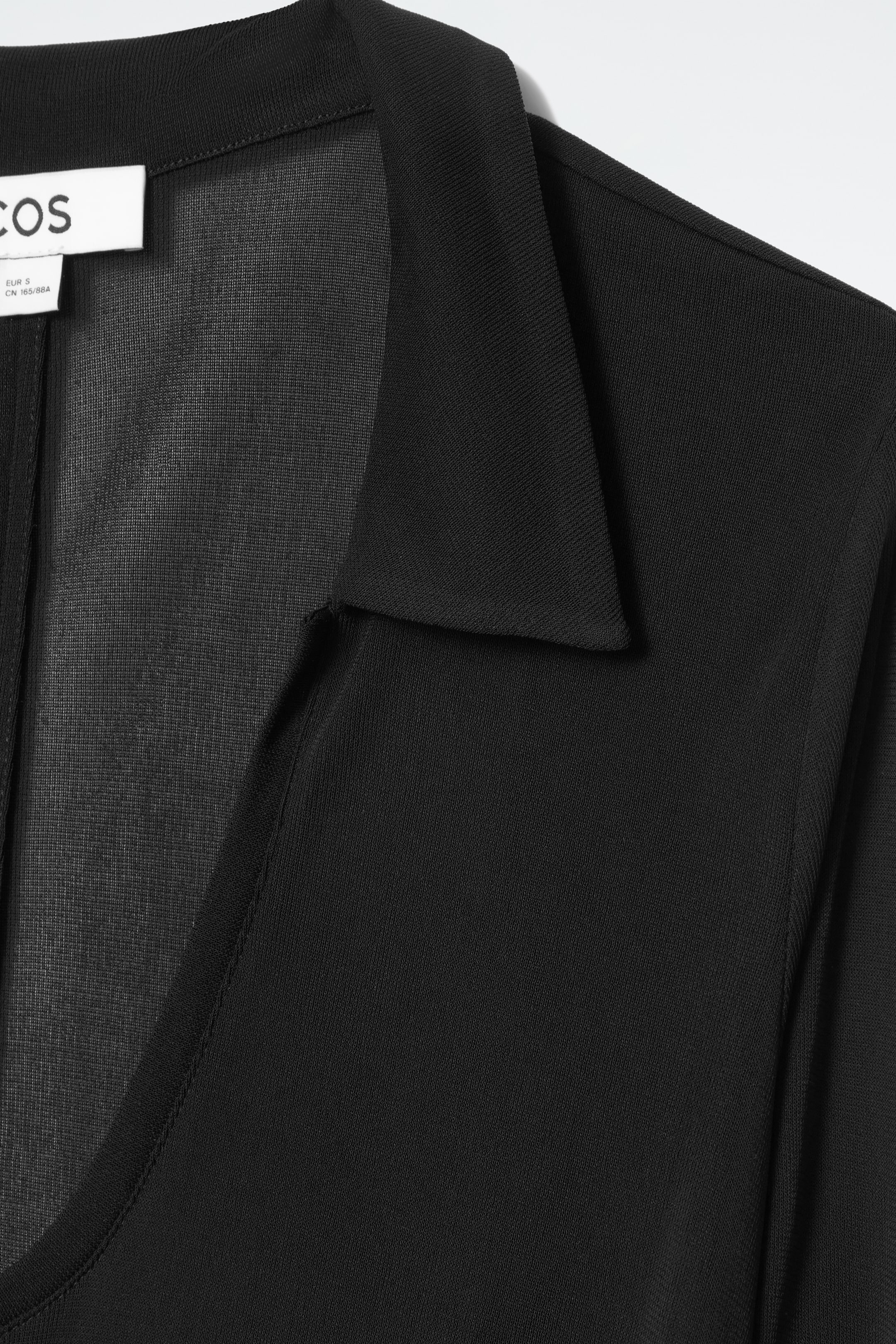 Agrandir l'image: ROBE POLO LONGUE ENCOLURE DÉGAGÉE - NOIR - FEMME | H&M CH 2
