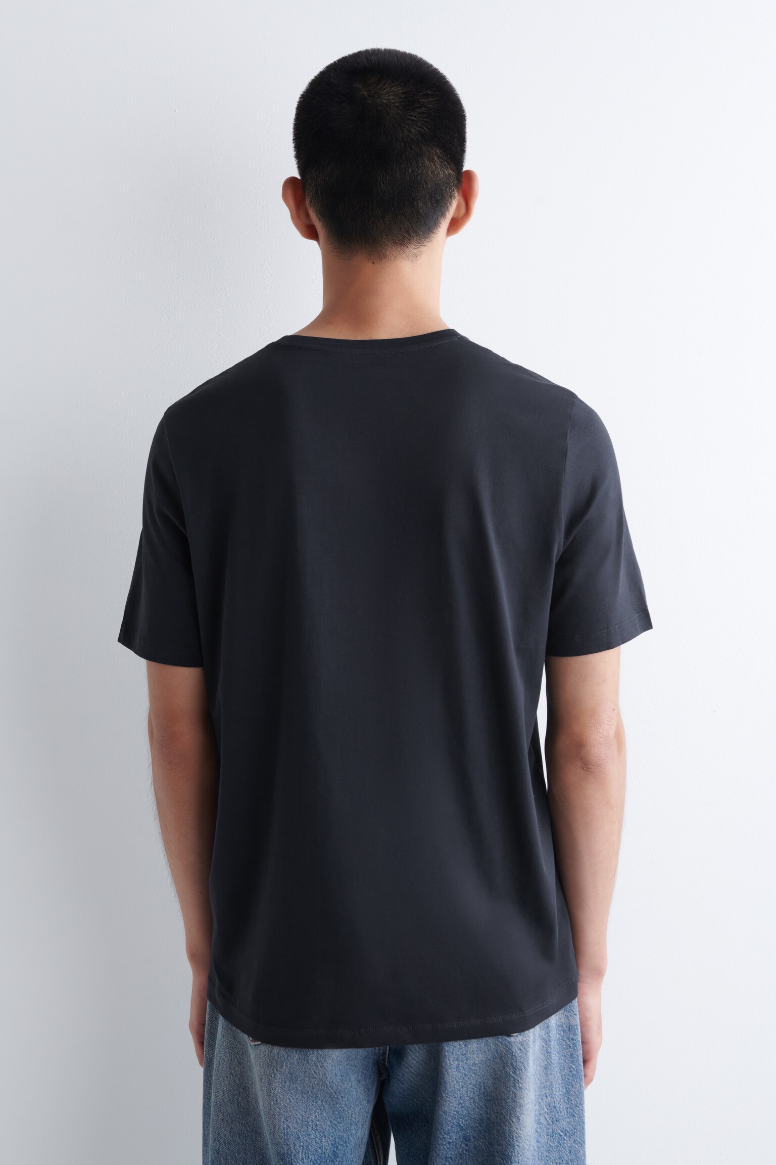 T-SHIRT GIROCOLLO IN COTONE CONFEZIONE DA 3 - BLU NAVY / ROSSO SCURO / VERDE/NERO/BIANCO/BLU NAVY / BIANCO / GRIGIO - 7