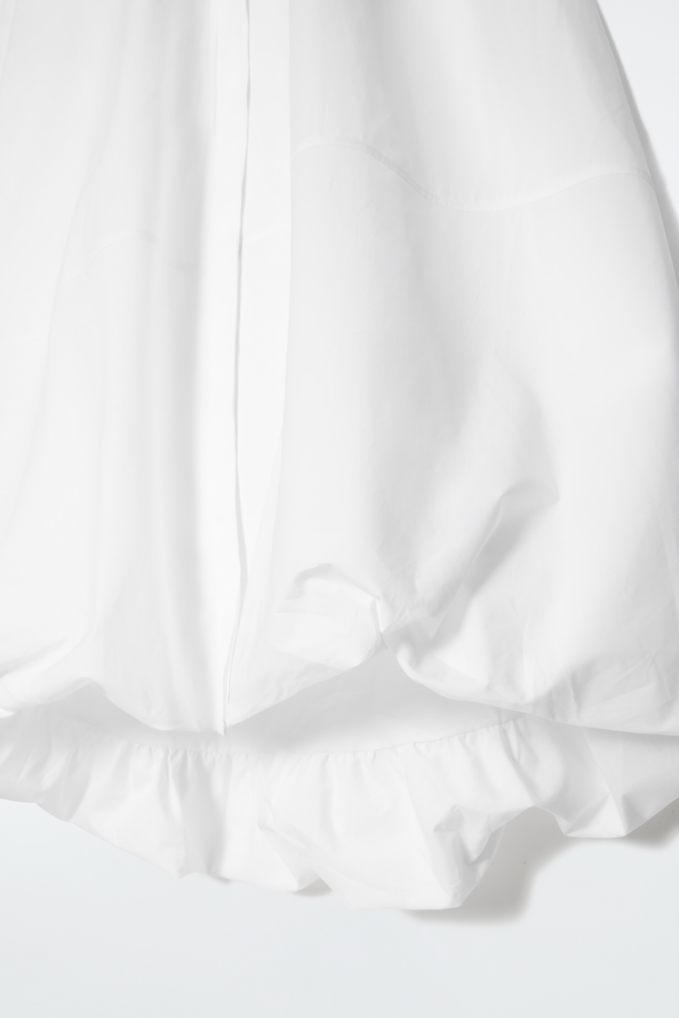 View larger image: BUBBLE-HEM SHIRT DRESS - WHITE - Ladies | H&M GB 2