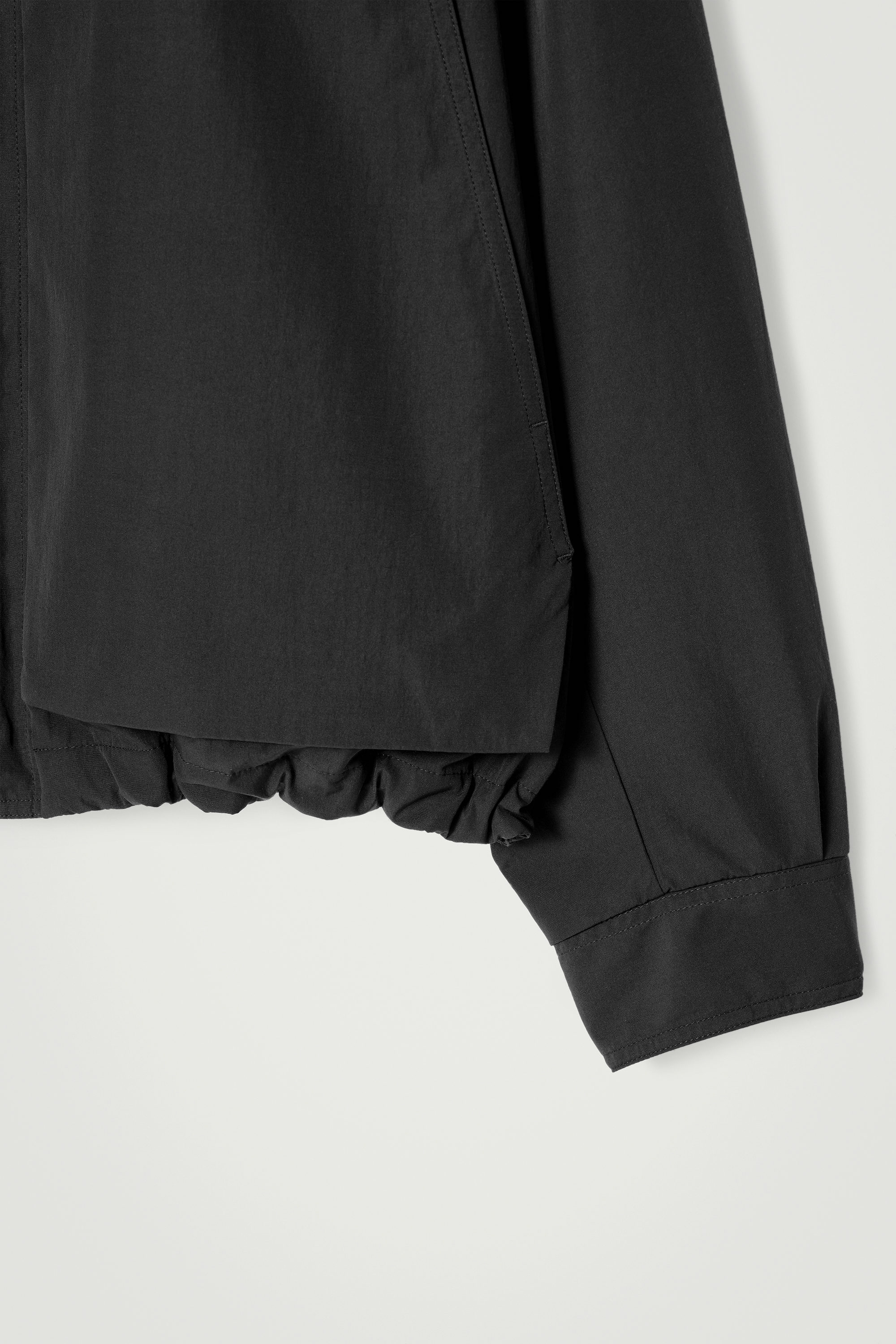 TWILL UTILITY BOMBER JACKET - BLACK | COS US