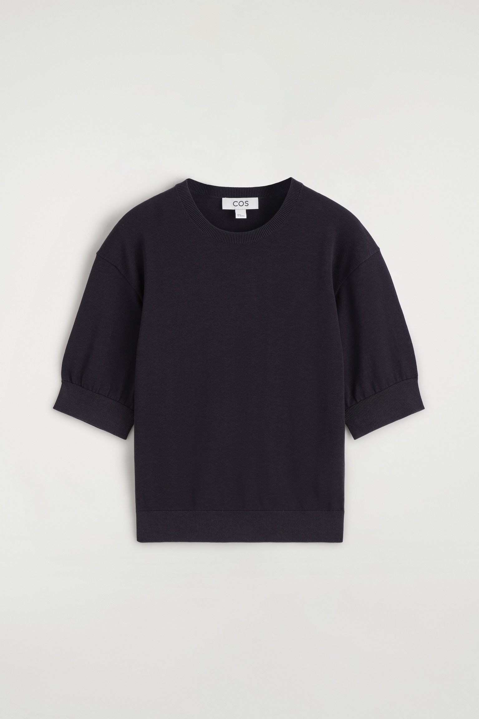 TRICOU DIN BUMBAC TRICOTAT - BLEUMARIN/OFF-WHITE/MARO ÎNCHIS - 1