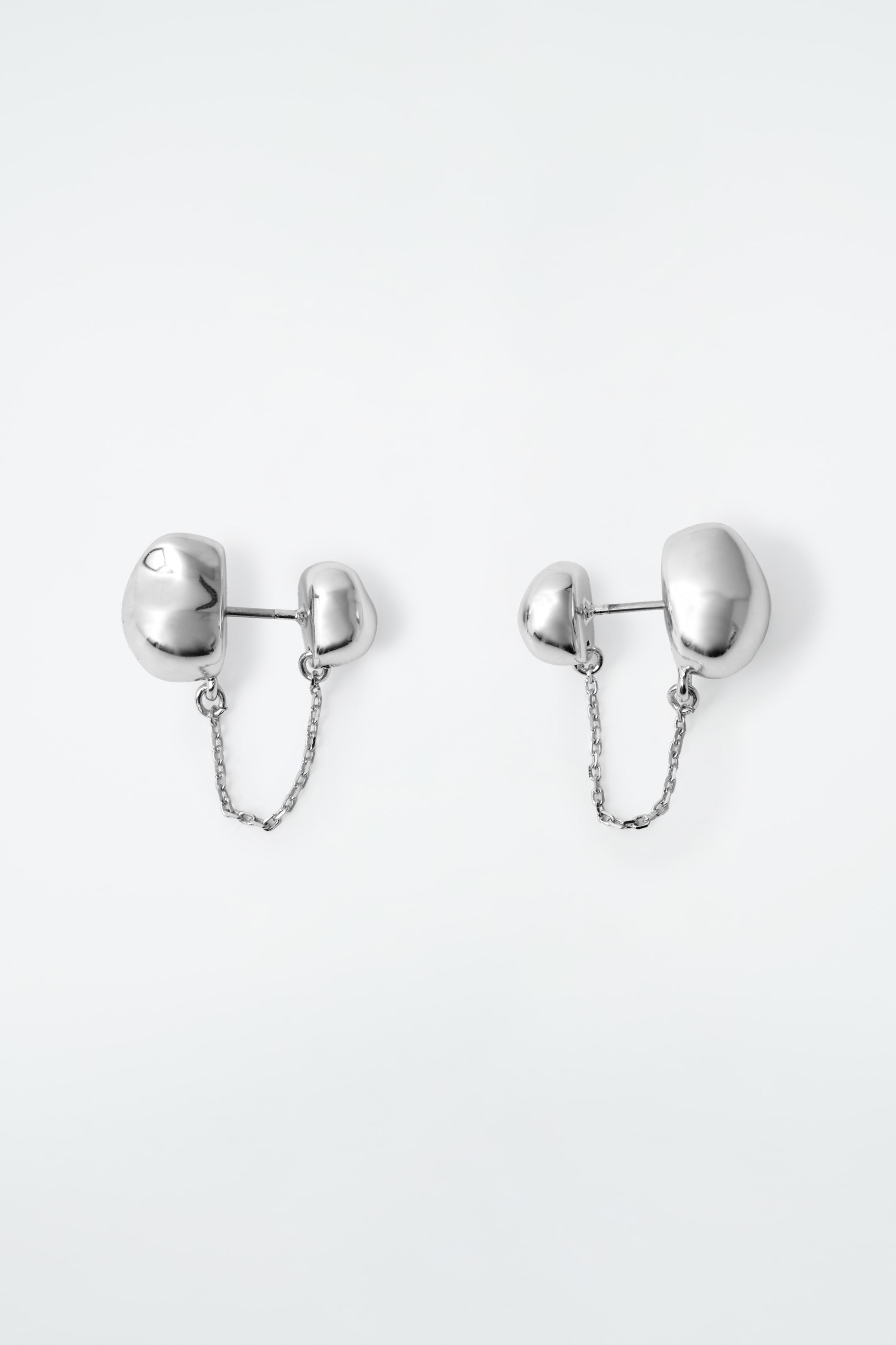 Zobrazit větší obrázek: NÁUŠNICE S KAMÍNKY PEBBLE - STŘÍBRNÉ - ŽENY | H&M CZ 3
