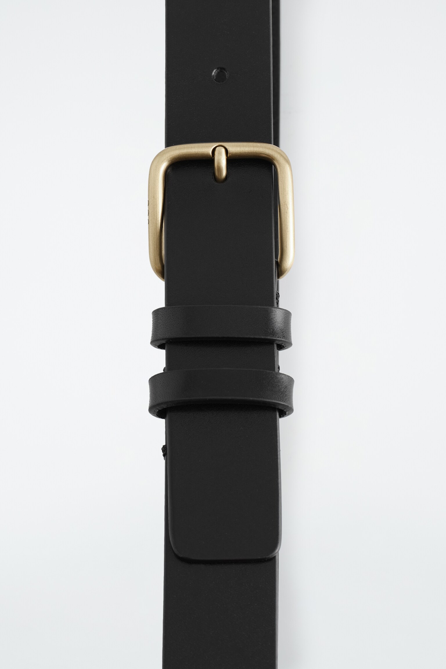 CLASSIC LEATHER BELT - BLACK / GOLD/BLACK / SILVER - 3