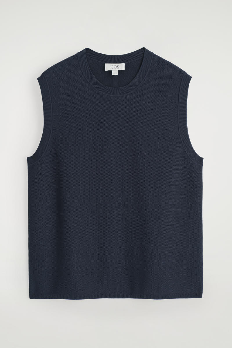 Honeycomb-Knit Tank Top