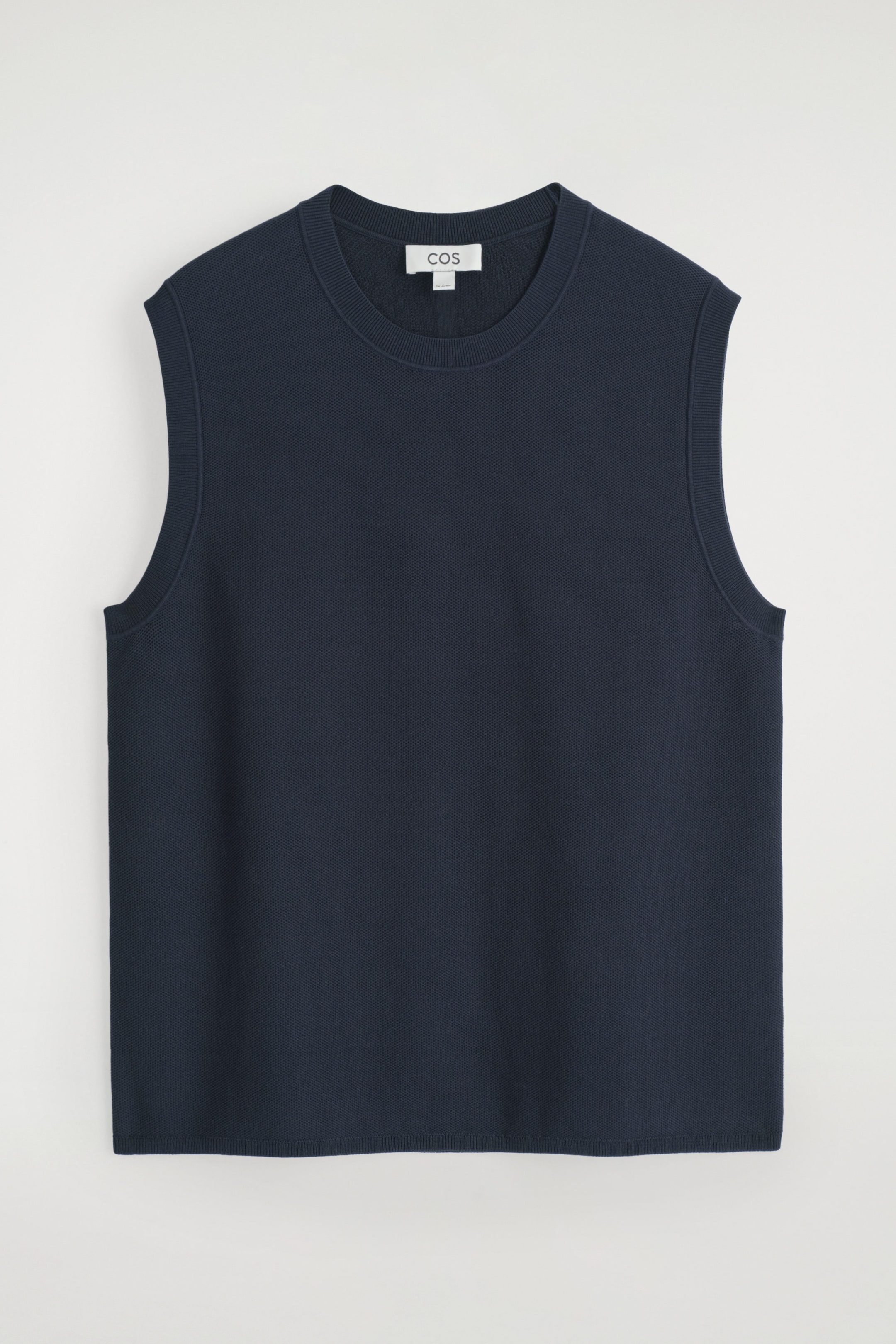 HONEYCOMB-KNIT TANK TOP