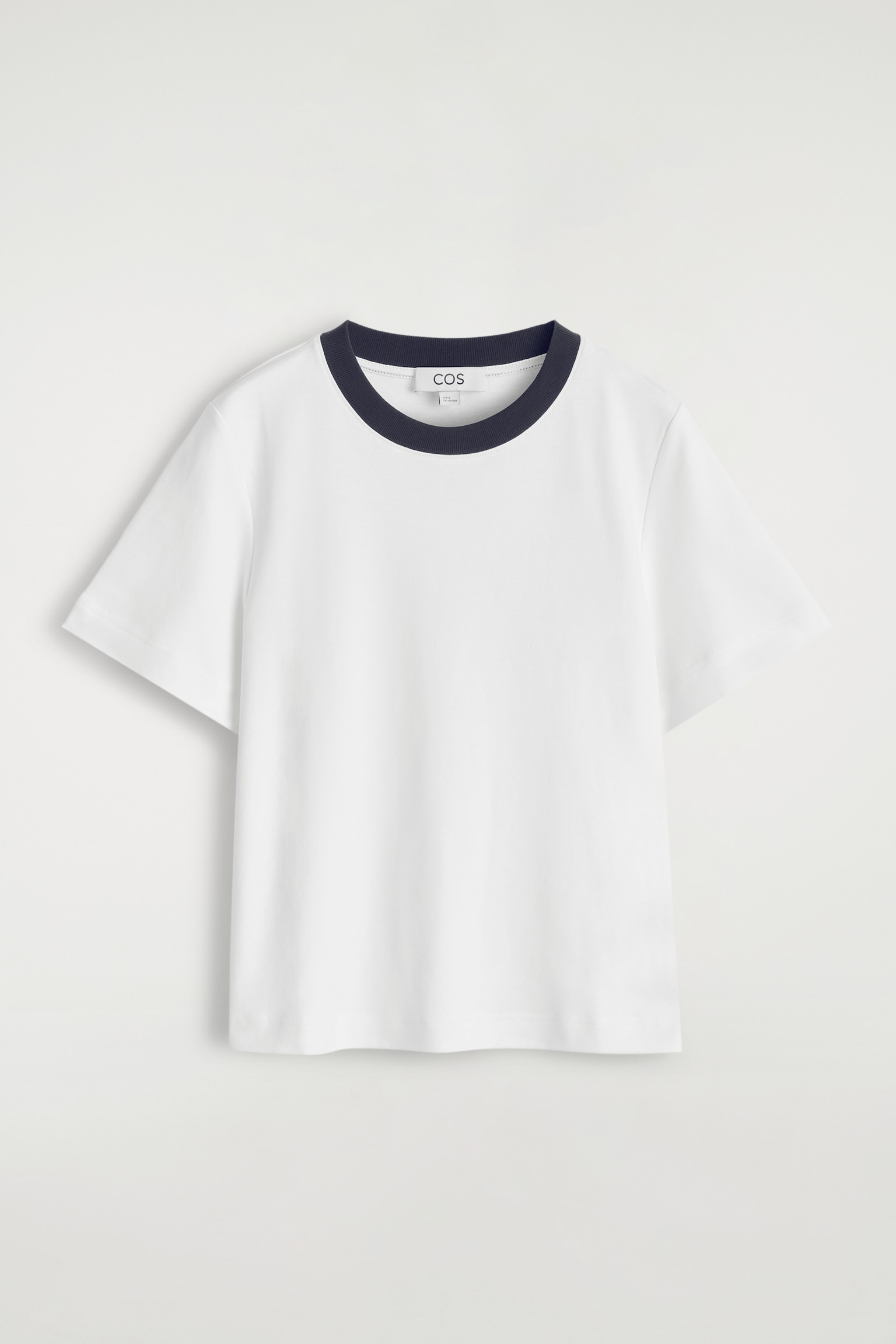 SCHLICHTES T-SHIRT MIT NORMALER PASSFORM - WEISS/SCHWARZ/NAVYBLAU/HELLES BEIGE/GRAU MELIERT/ROSA/NAVYBLAU/KHAKI/NAVYBLAU/WEISS/STREIFEN/ORANGE/WEISS/GESTREIFT/Schwarz/WEISS/KOBALTBLAU - 2