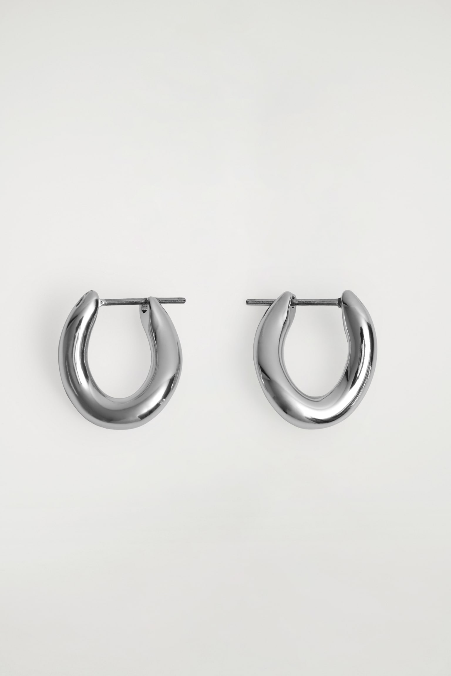 TWISTED HOOP EARRINGS - SILVER/GOLD - 2