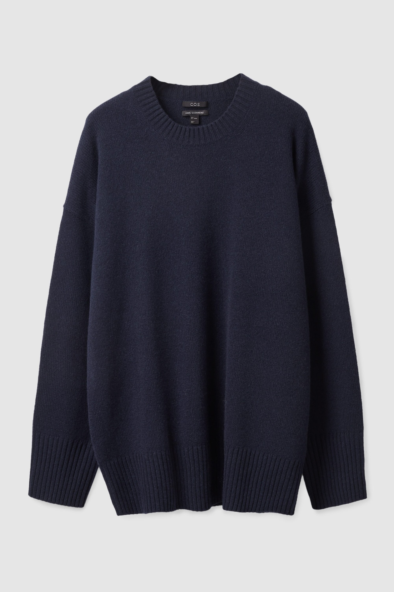 H&m Oversized Navy Jumper OVERSIZED CASHMERE JUMPER NAVY COS