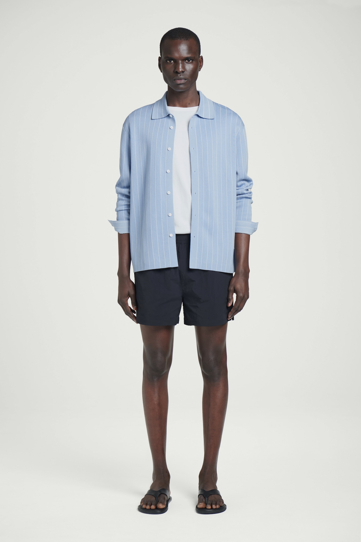 SHORT DE BAIN PLIABLE - BLEU MARINE/VERT