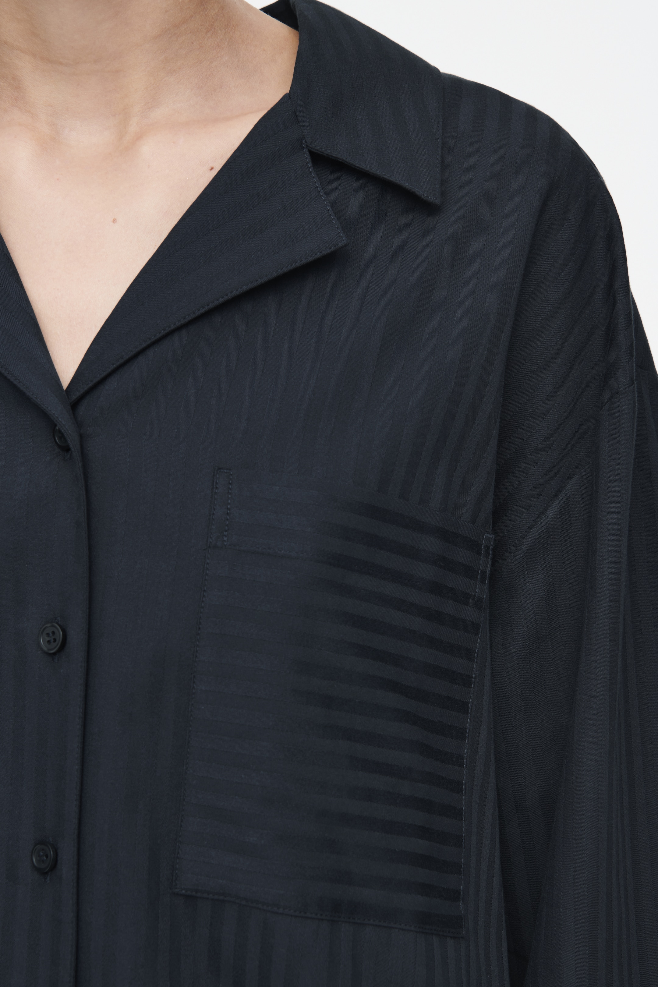 Ingrandisci l'immagine: STRIPED COTTON PYJAMA SHIRT - NAVY / STRIPED - DONNA | H&M CH 5