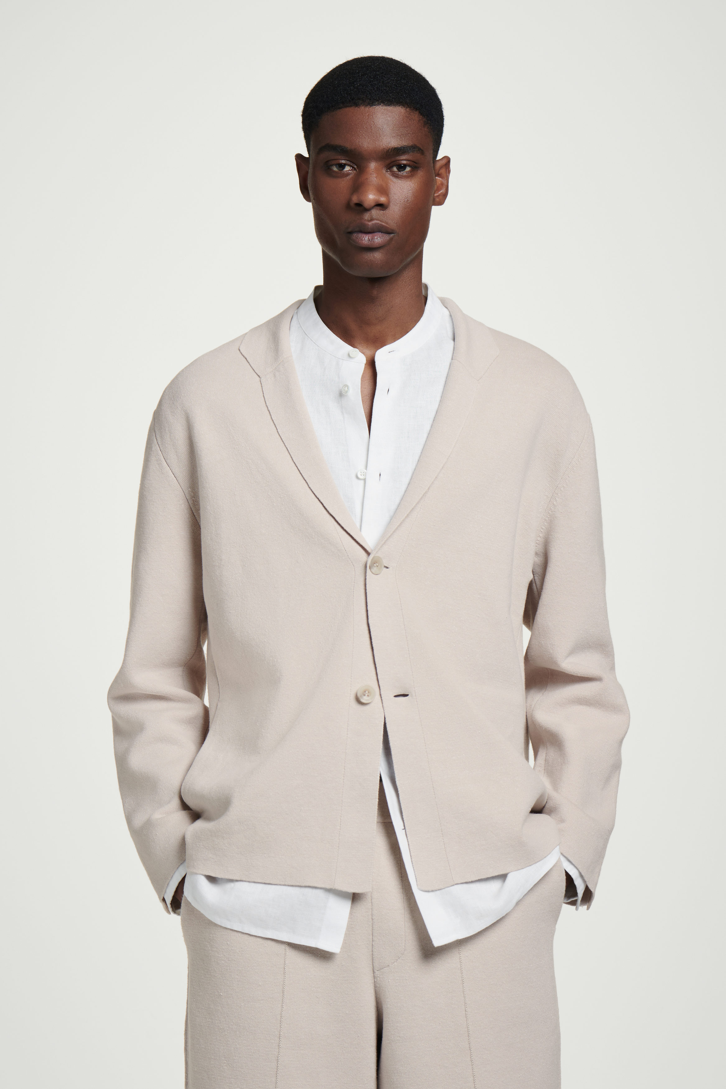 ボトムスその他 Tagliatore Linen Blend Single-Breasted Jacket Tagliatore Single-breasted Jacket In Linen And Cotton Blend