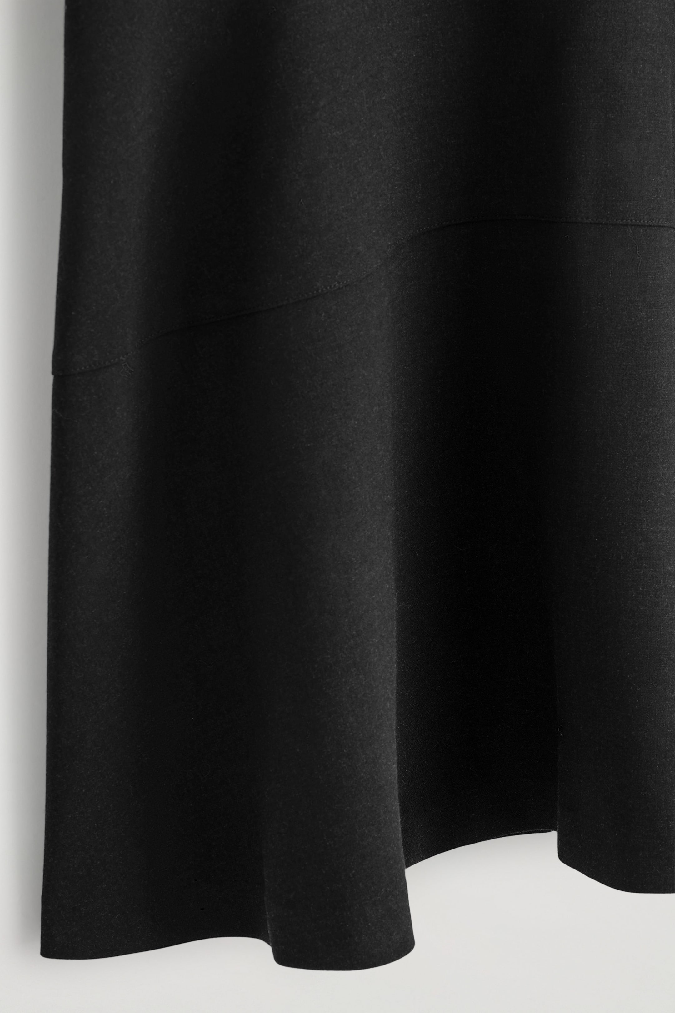 CURVED A-LINE MIDI SKIRT