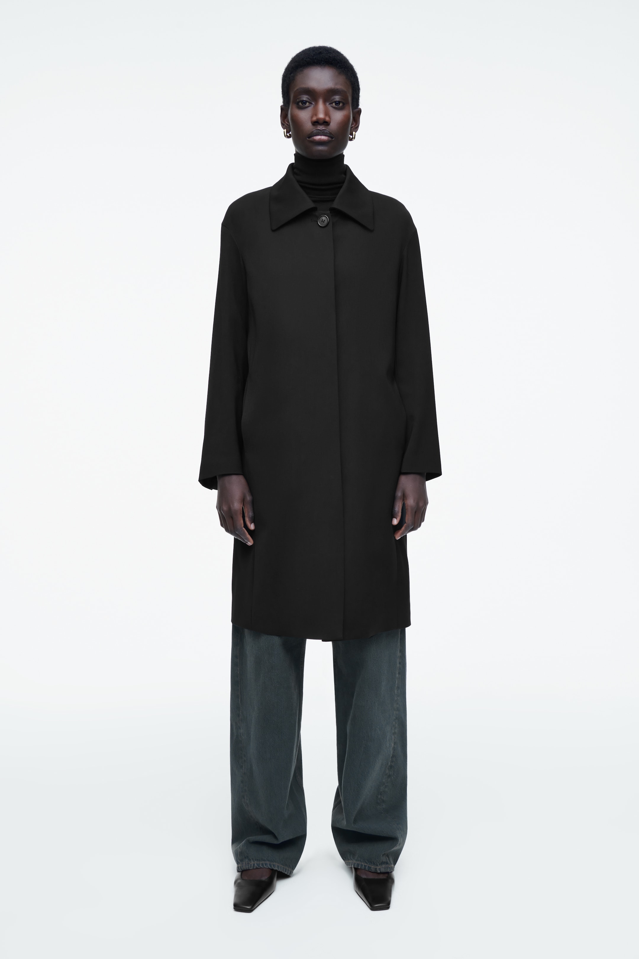 Größeres Bild anzeigen: EINREIHIGER KURZMANTEL - SCHWARZ - Ladies | H&M AT 1