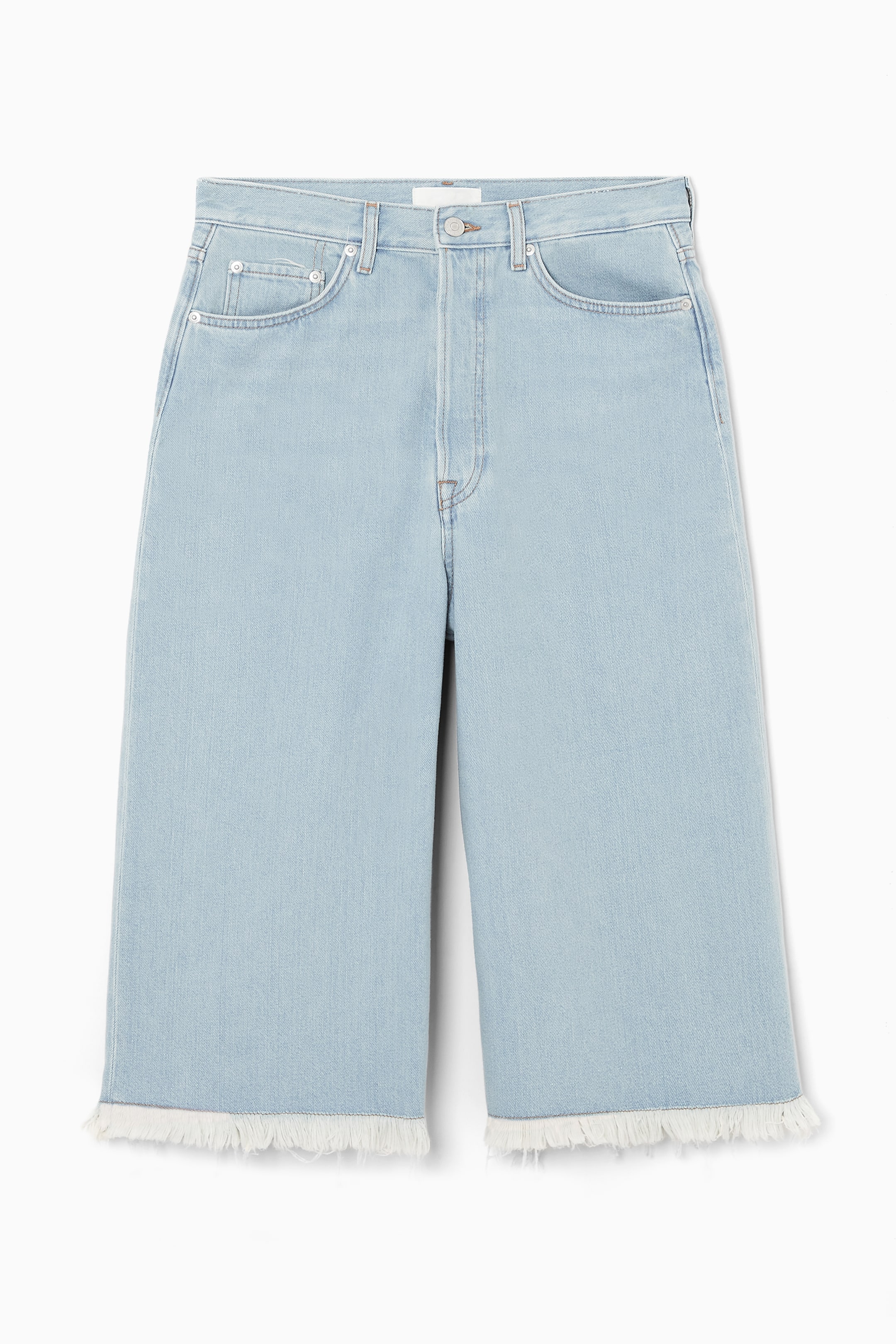 Ingrandisci l'immagine: FRAYED LONGLINE DENIM SHORTS - LIGHT BLUE - DONNA | H&M CH 1