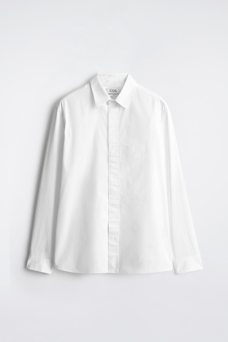 Slim Pocket-Detail Pima Cotton Shirt