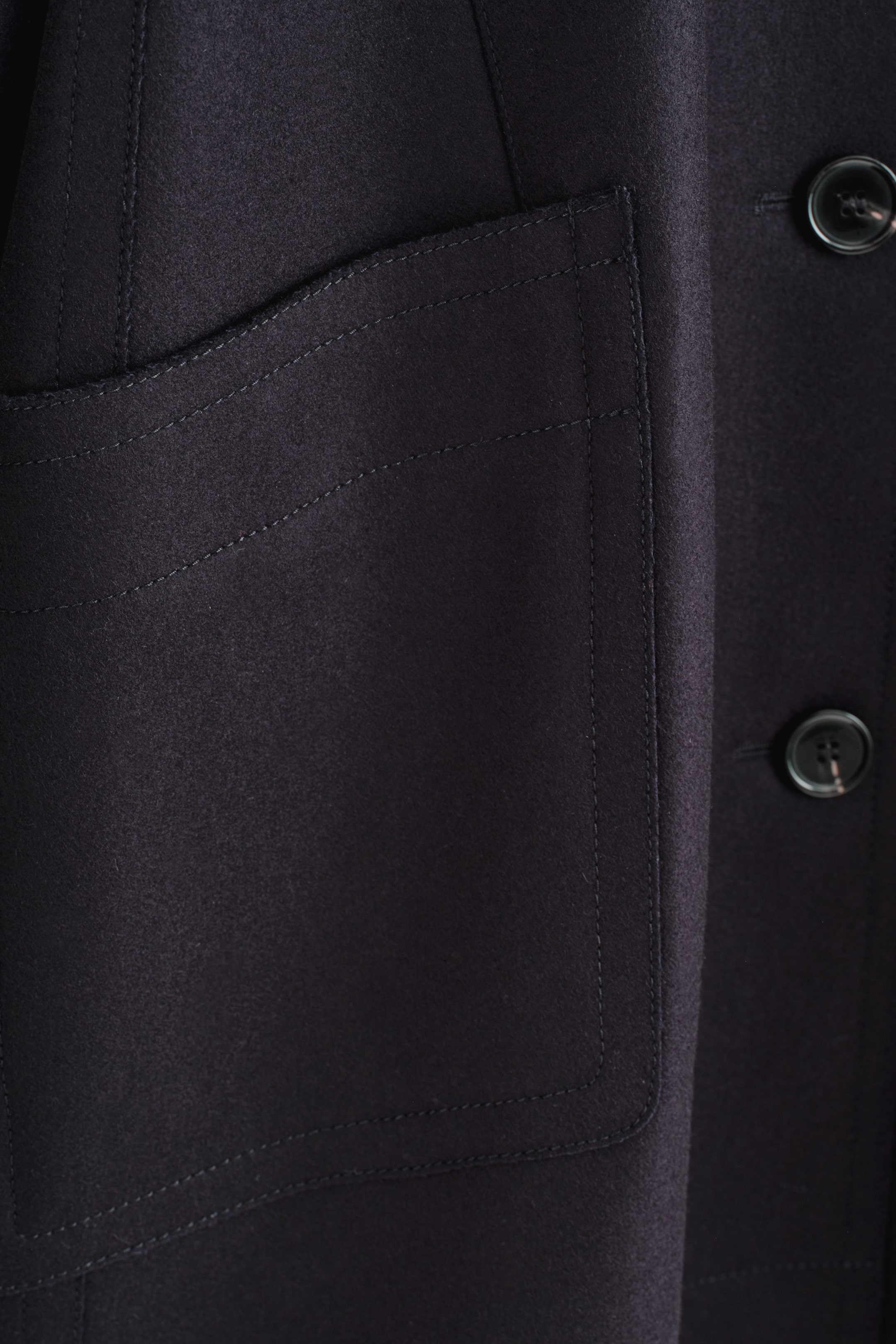 VOLUMINOUS WOOL LONG CAR COAT