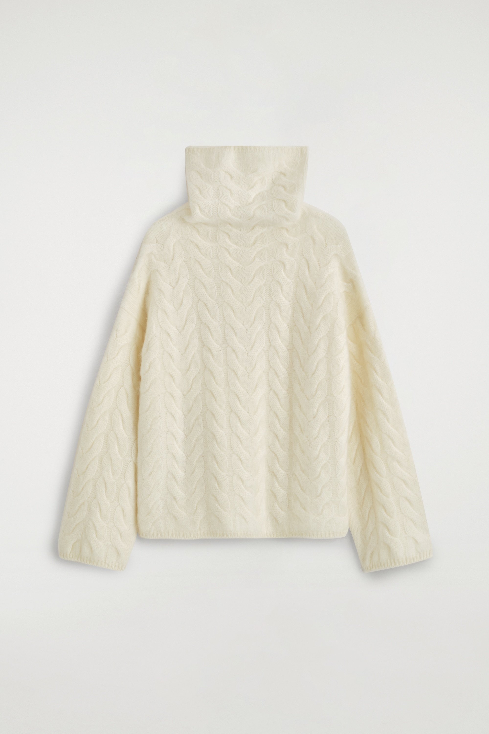 PULLOVER AUS REINEM GEBÜRSTETEM KASCHMIR