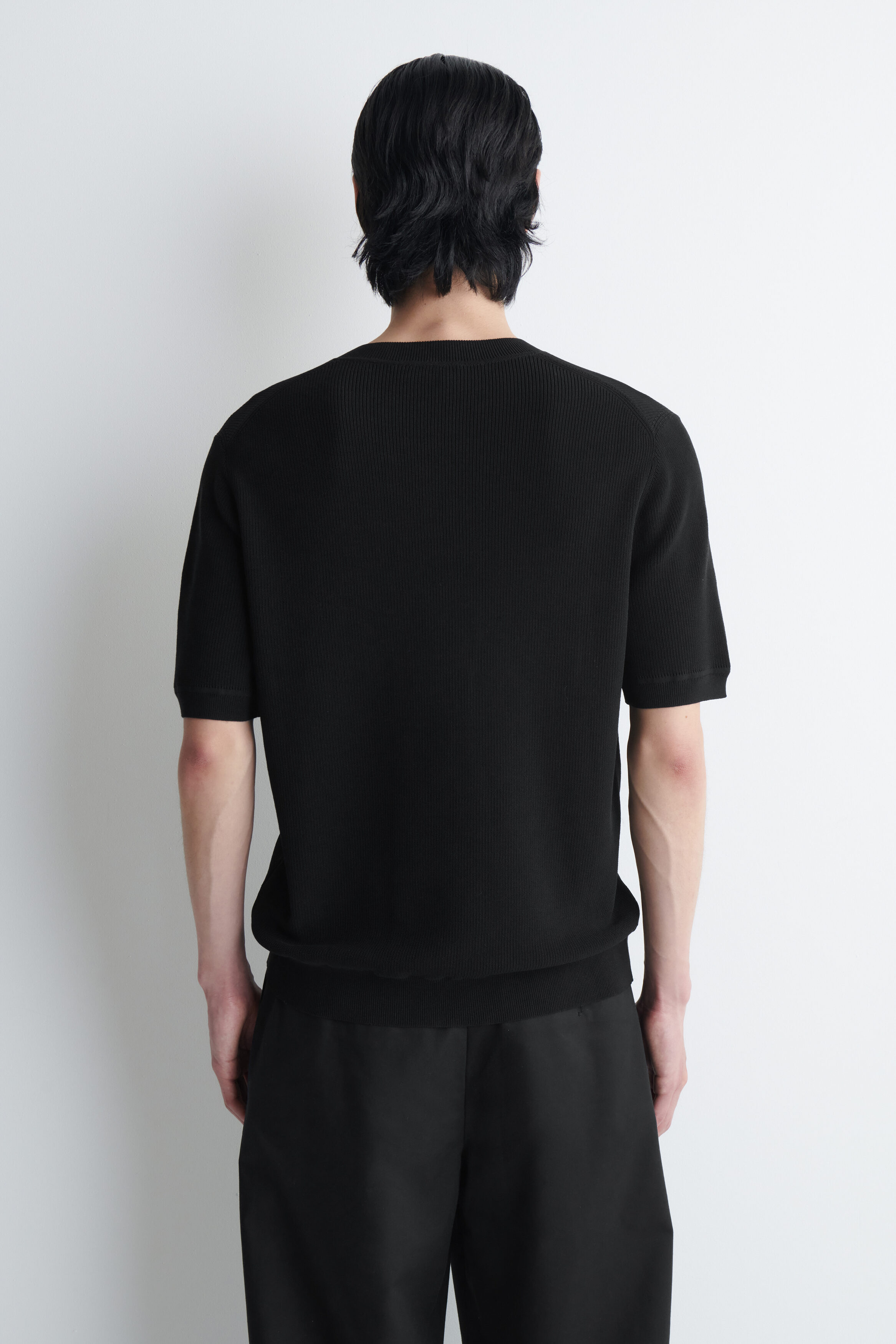 OPEN-COLLAR HENLEY T-SHIRT - thumbnail 10