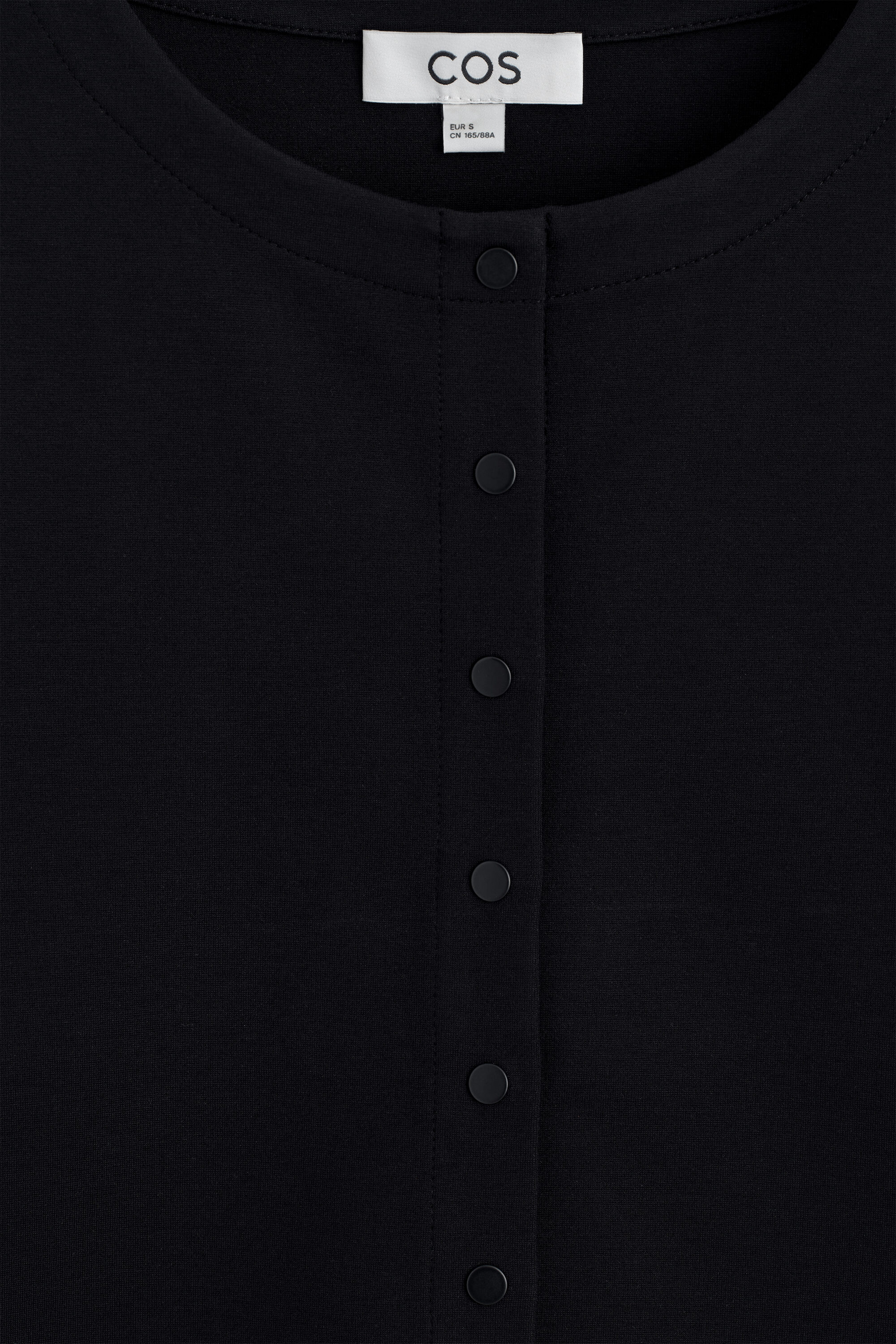 MINIMAL JERSEY CARDIGAN - BLACK | COS US