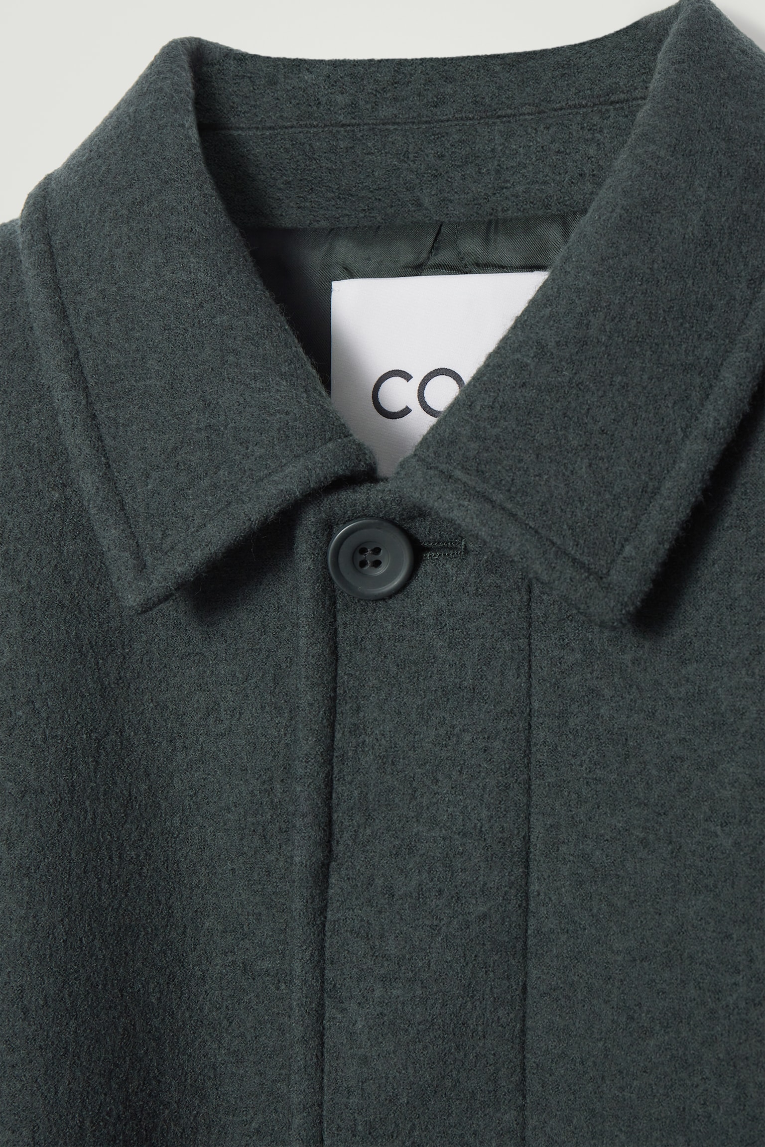 FELTED WOOL JACKET - DARK GREEN - 9