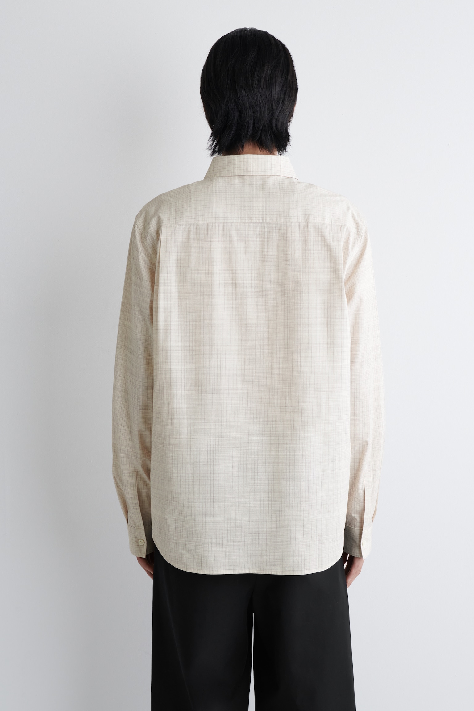CHEMISE À CARREAUX EN COTON - BEIGE / CARREAUX - 3