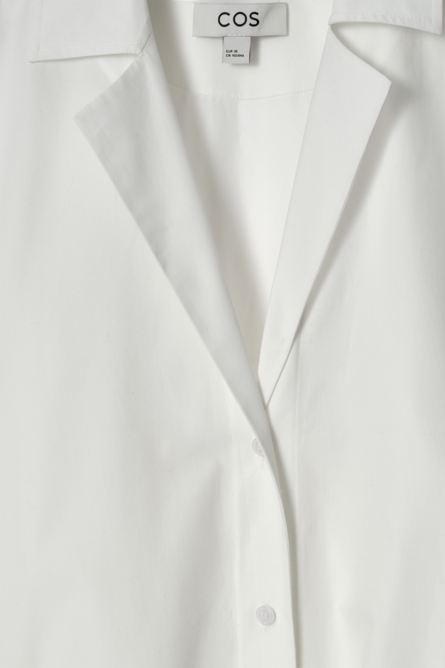 CHEMISIER MIDI A MANICHE CORTE CON CINTURA - BIANCO/BLU NAVY - 7