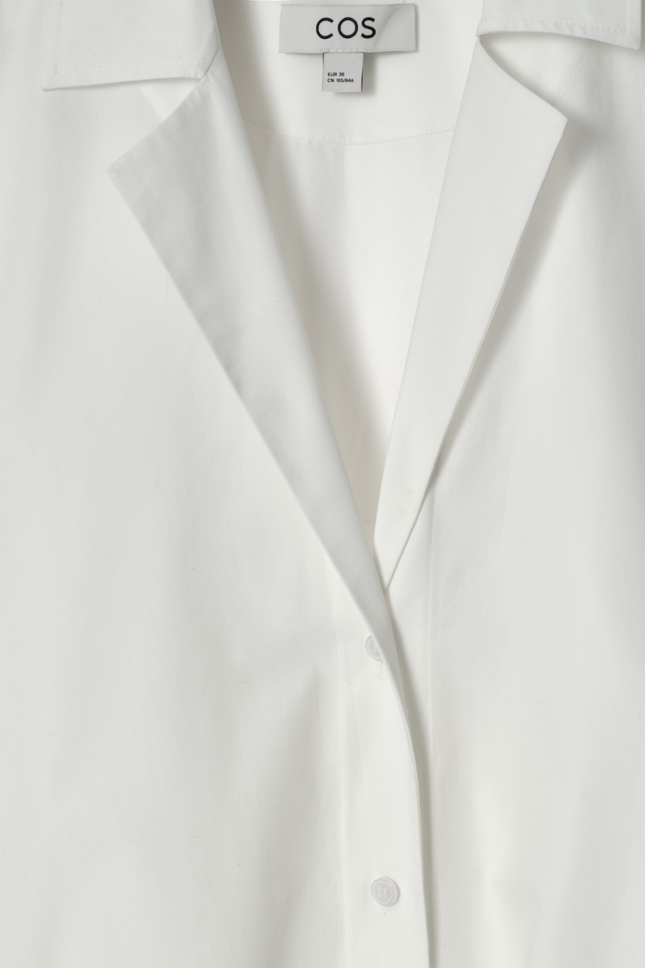 Ingrandisci l'immagine: BELTED SHORT-SLEEVED MIDI SHIRT DRESS - WHITE - DONNA | H&M CH 9