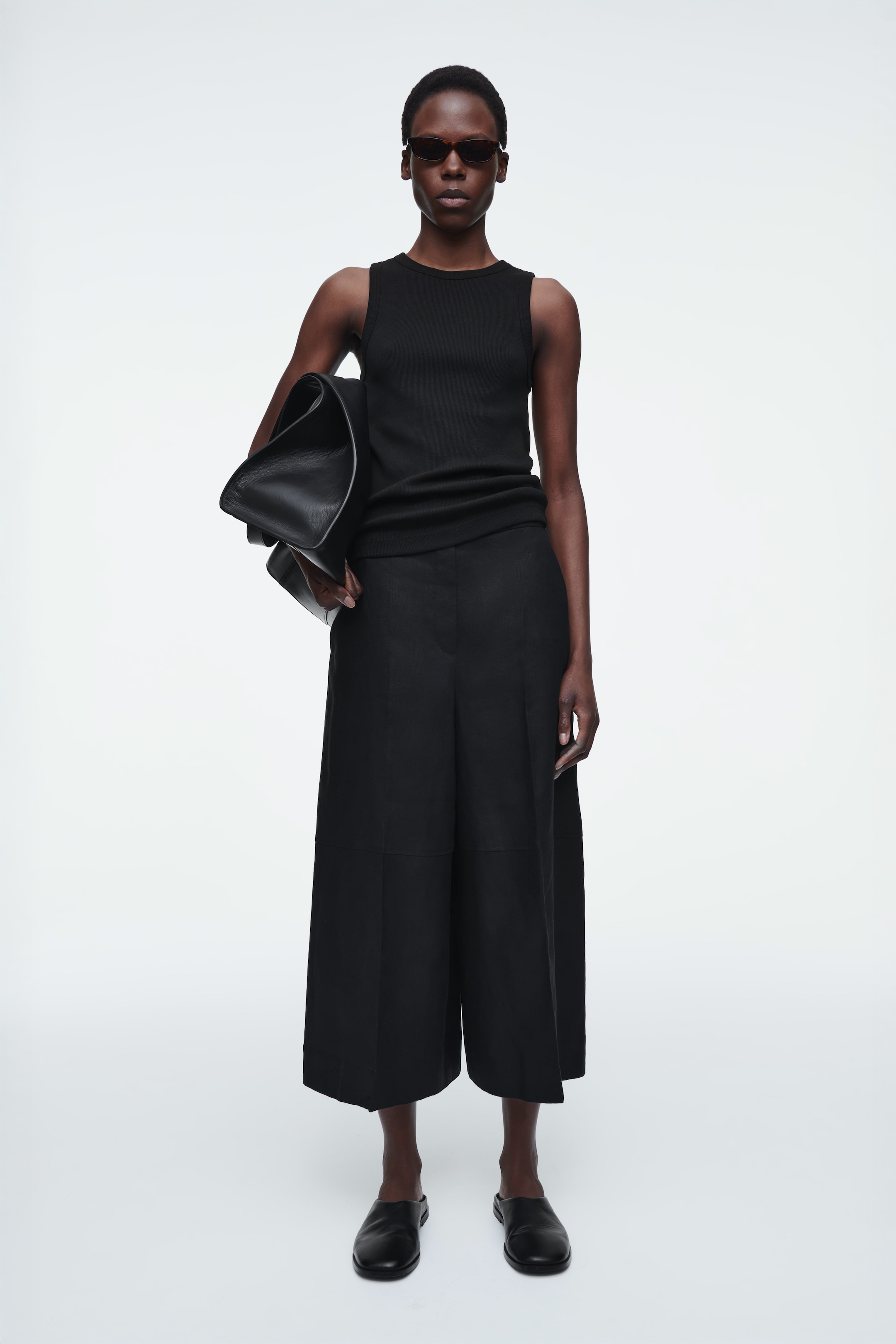 Ingrandisci l'immagine: LINEN CULOTTES - BLACK - DONNA | H&M CH 1