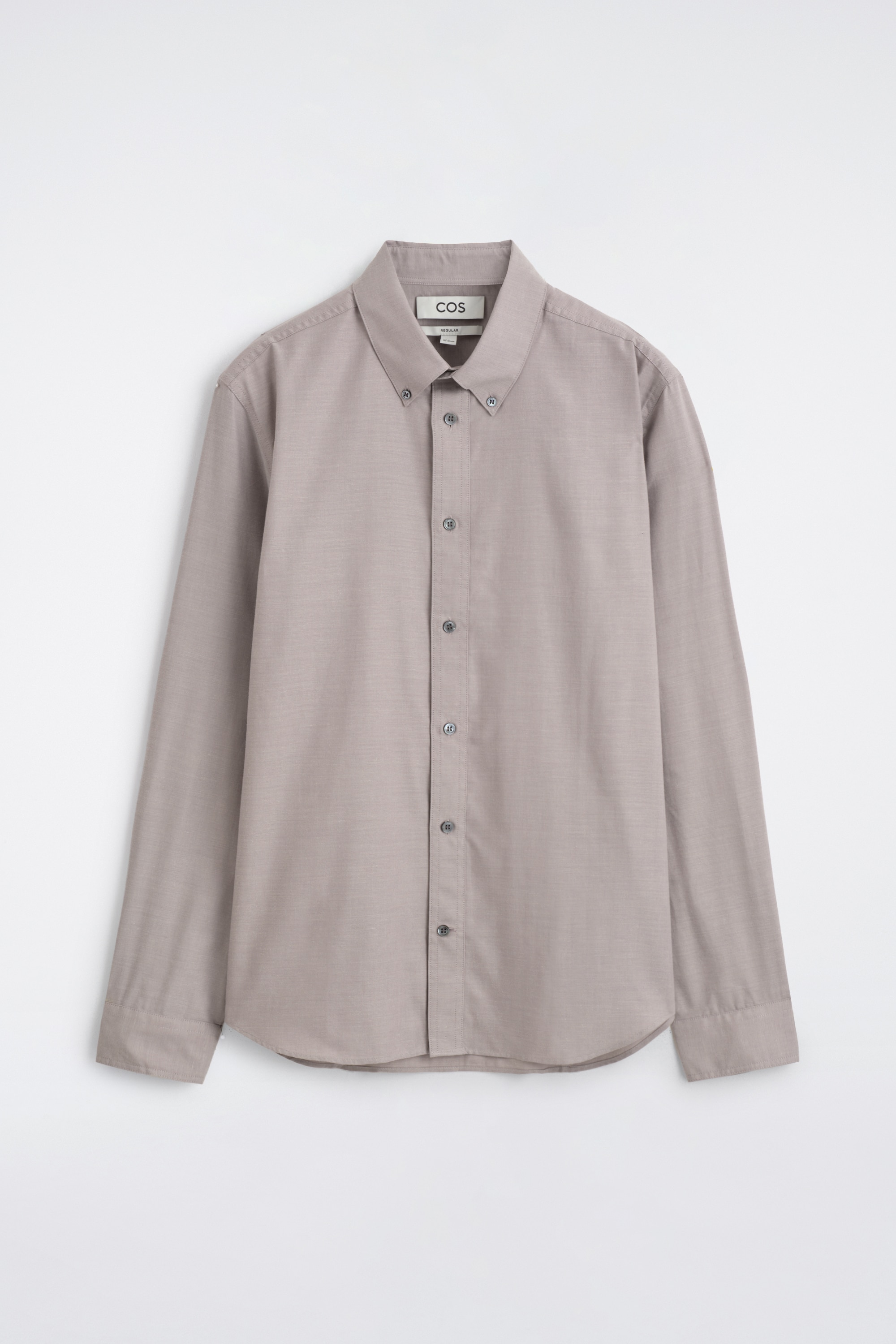 CHEMISE OXFORD BROSSÉE À COL BOUTONNÉ