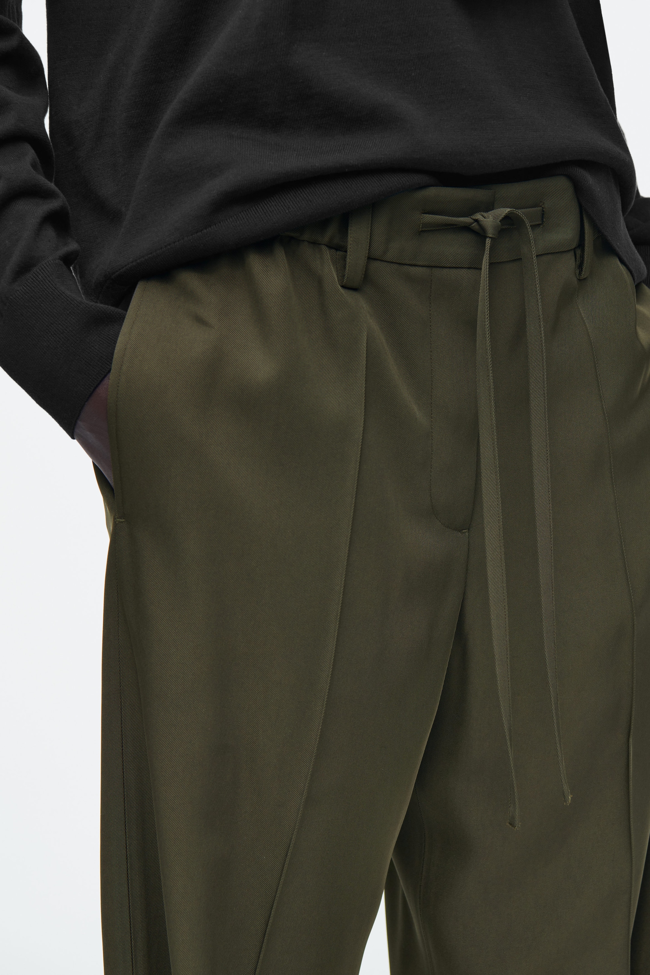 PANTALONE A GAMBA DRITTA CON COULISSE