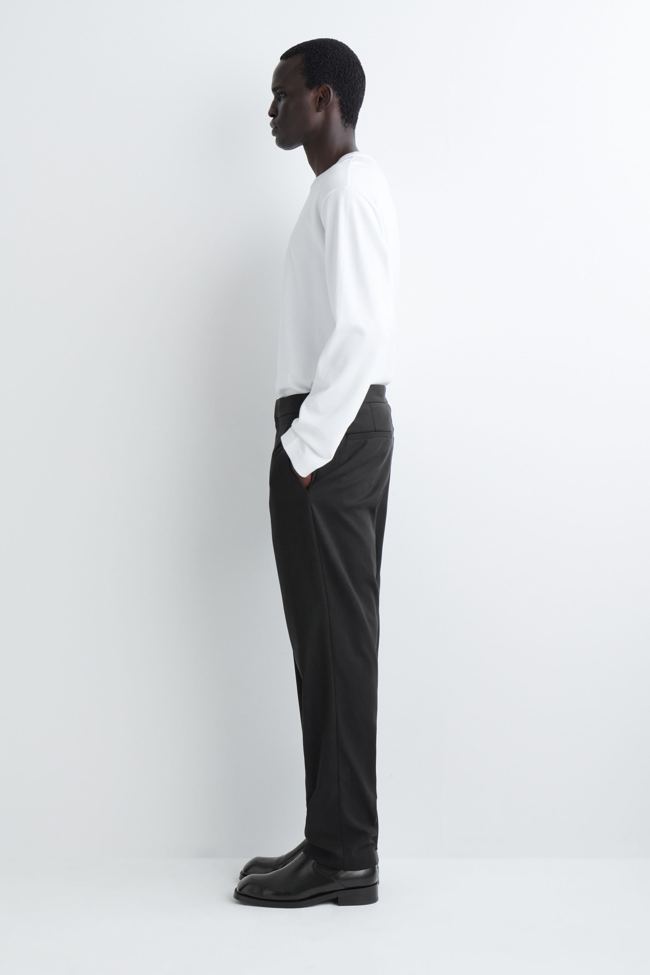 PANTALONI SLIM IN COTONE