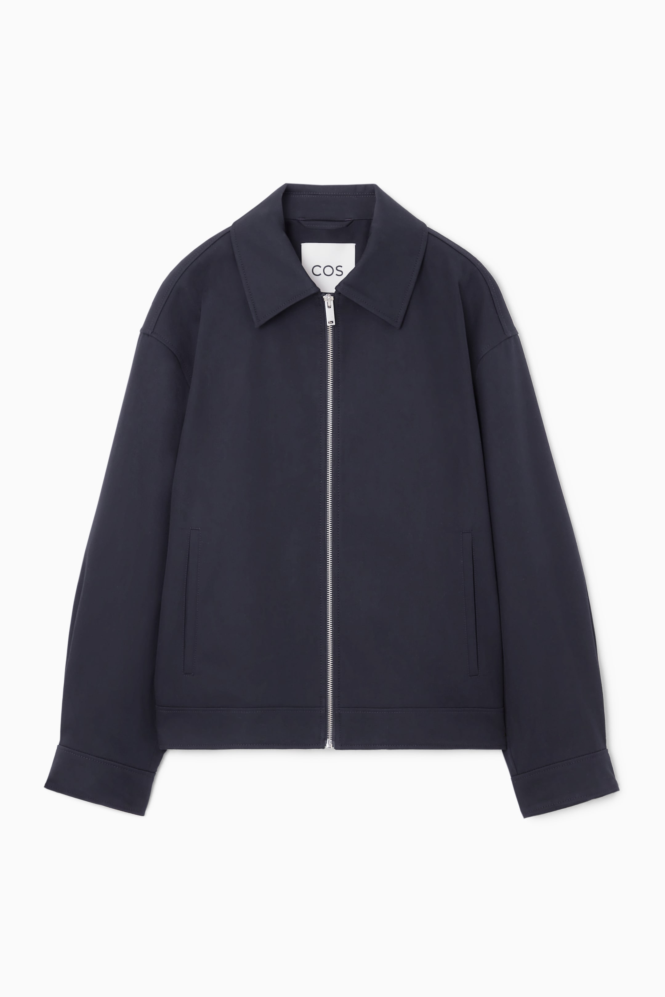 Grösseres Bild ansehen: JACKE AUS BAUMWOLLE MIT KRAGEN - NAVYBLAU - DAMEN | H&M CH 1