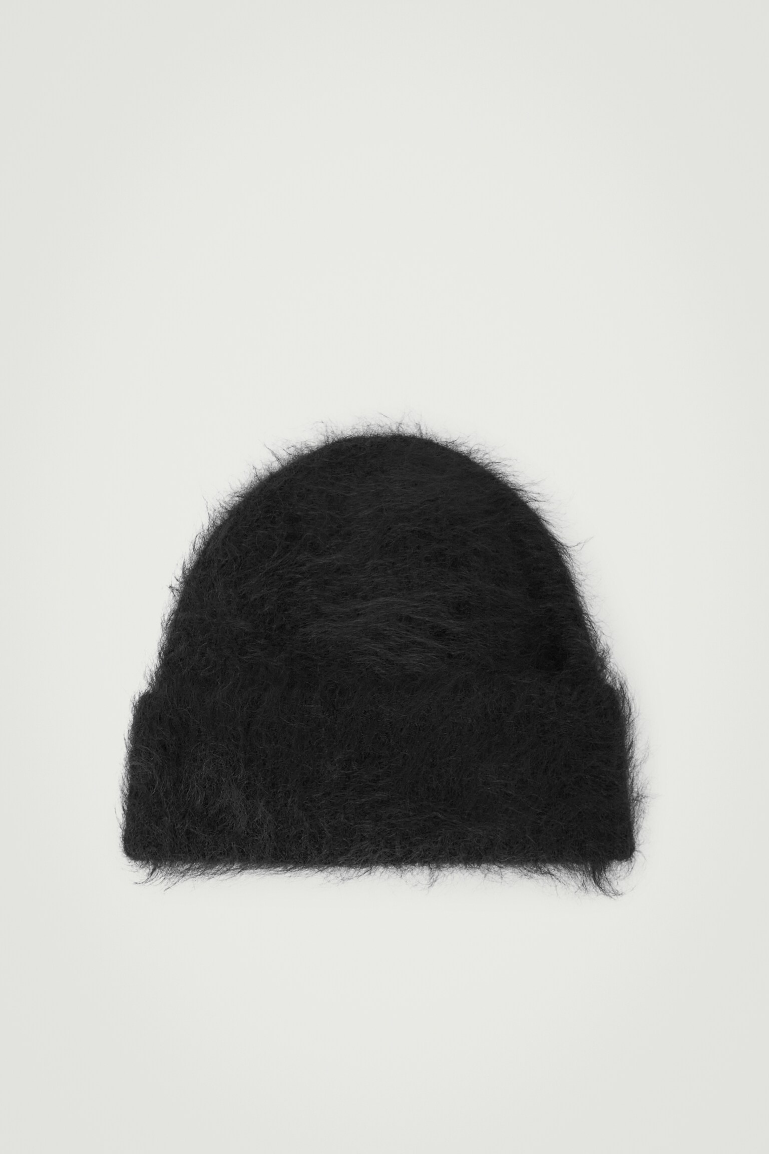 BONNET EN MOHAIR CÔTELÉ - Noir/VERT CLAIR - 5