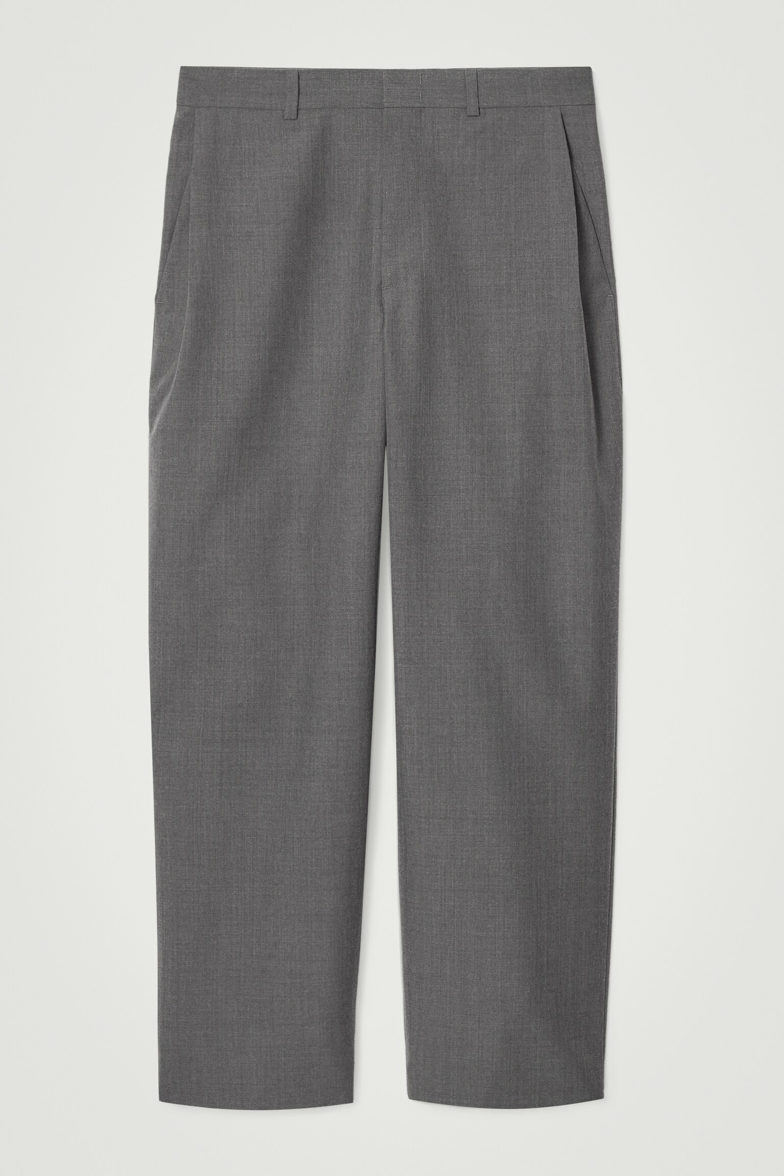 PANTALON COSTUME LAINE NATTÉE - LARGE - GRIS/NOIR - 1