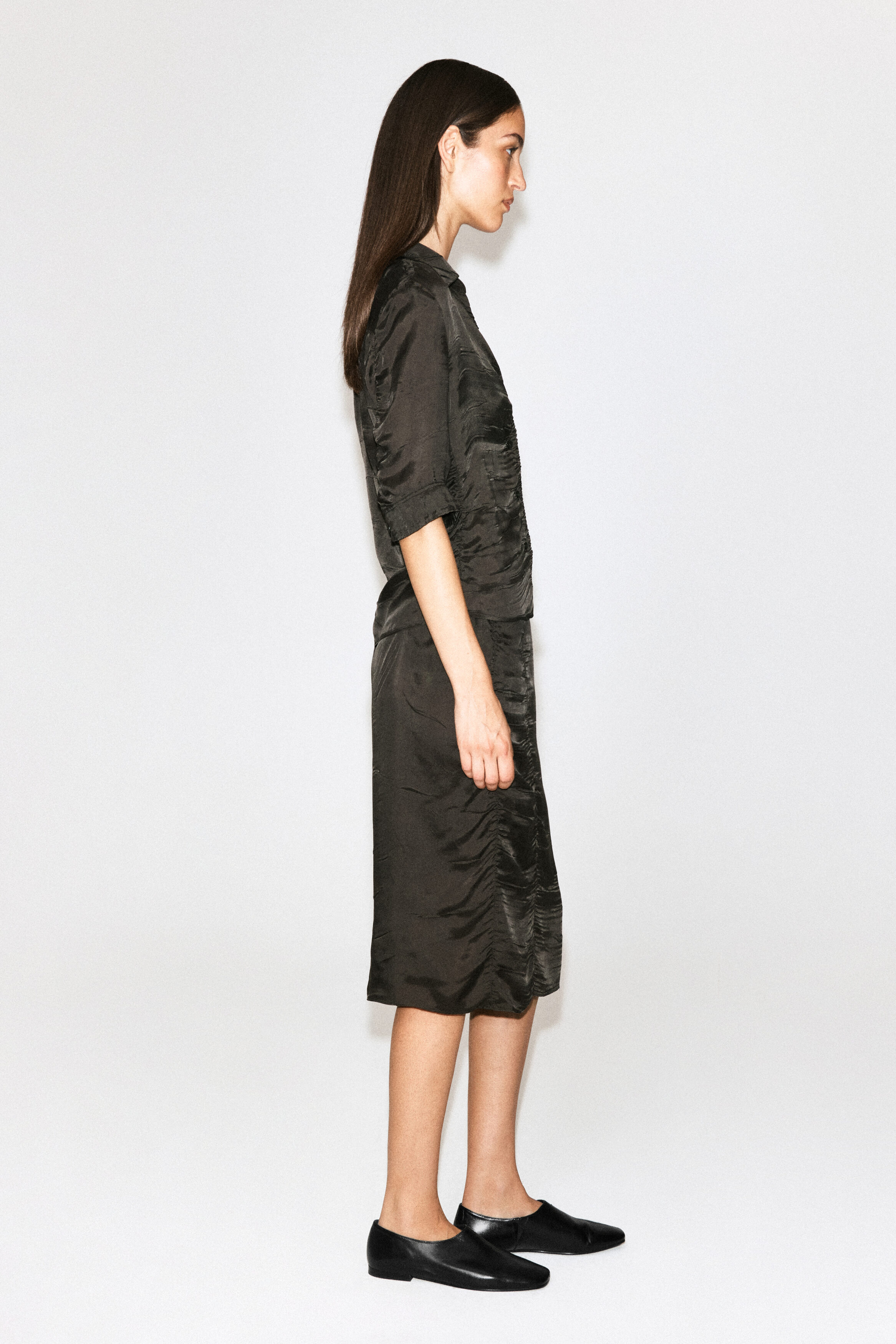 GATHERED CRINKLED SHIRT - thumbnail 10