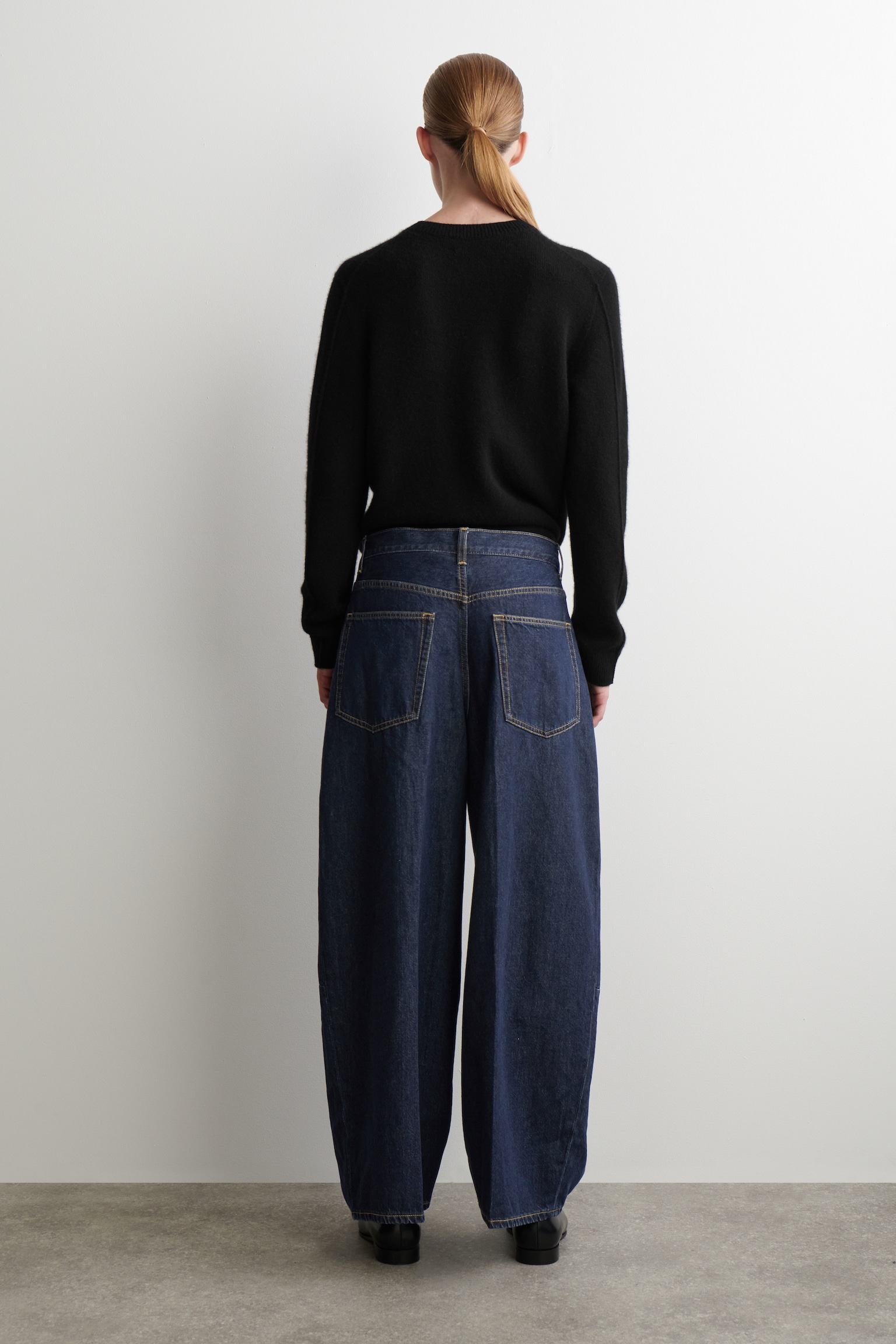 TWINE BARREL-LEG JEANS - DARK BLUE/LIGHT PINK/MID BLUE - 5