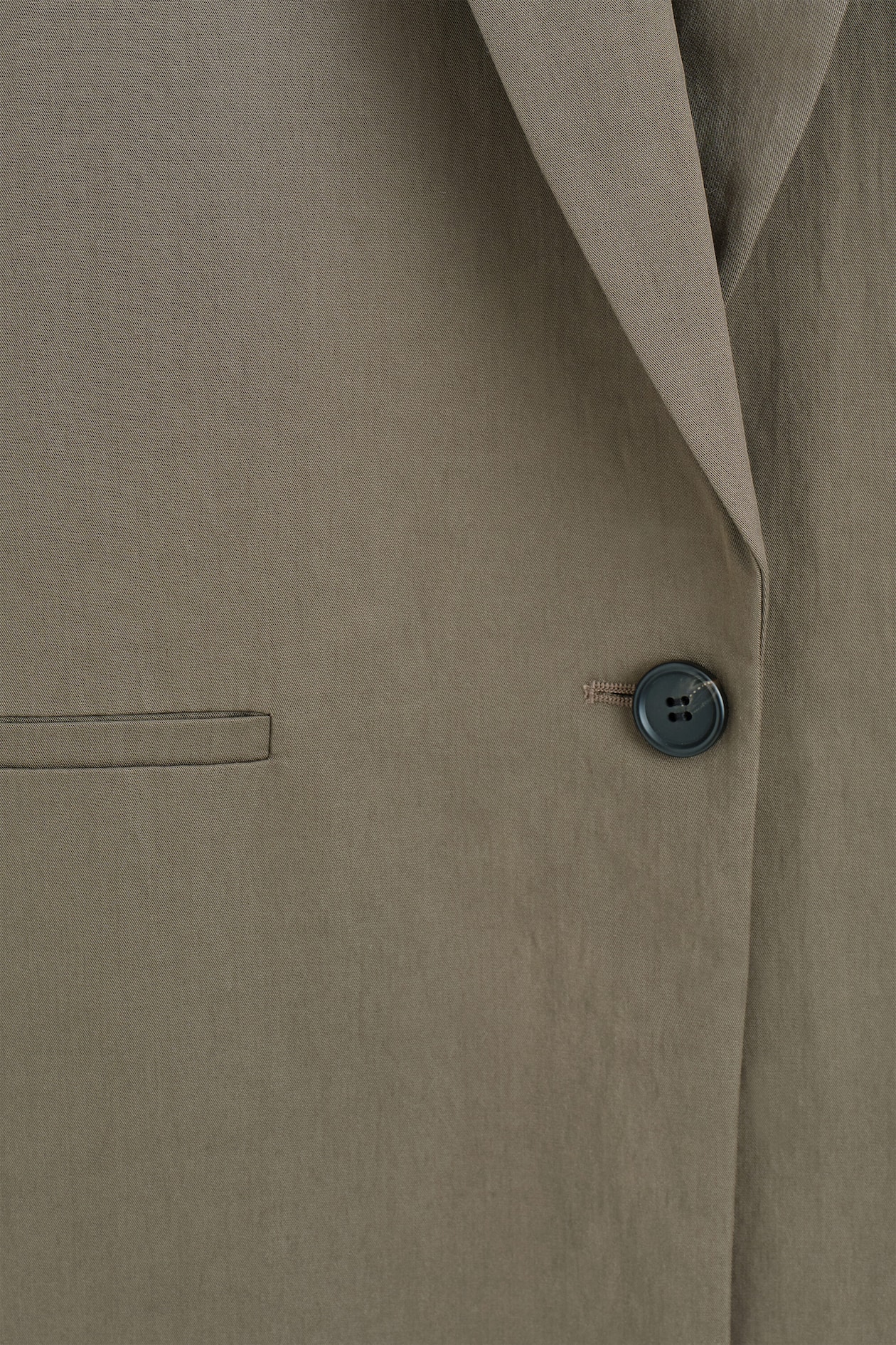 FLUID SHAWL-COLLAR BLAZER — DARK BEIGE