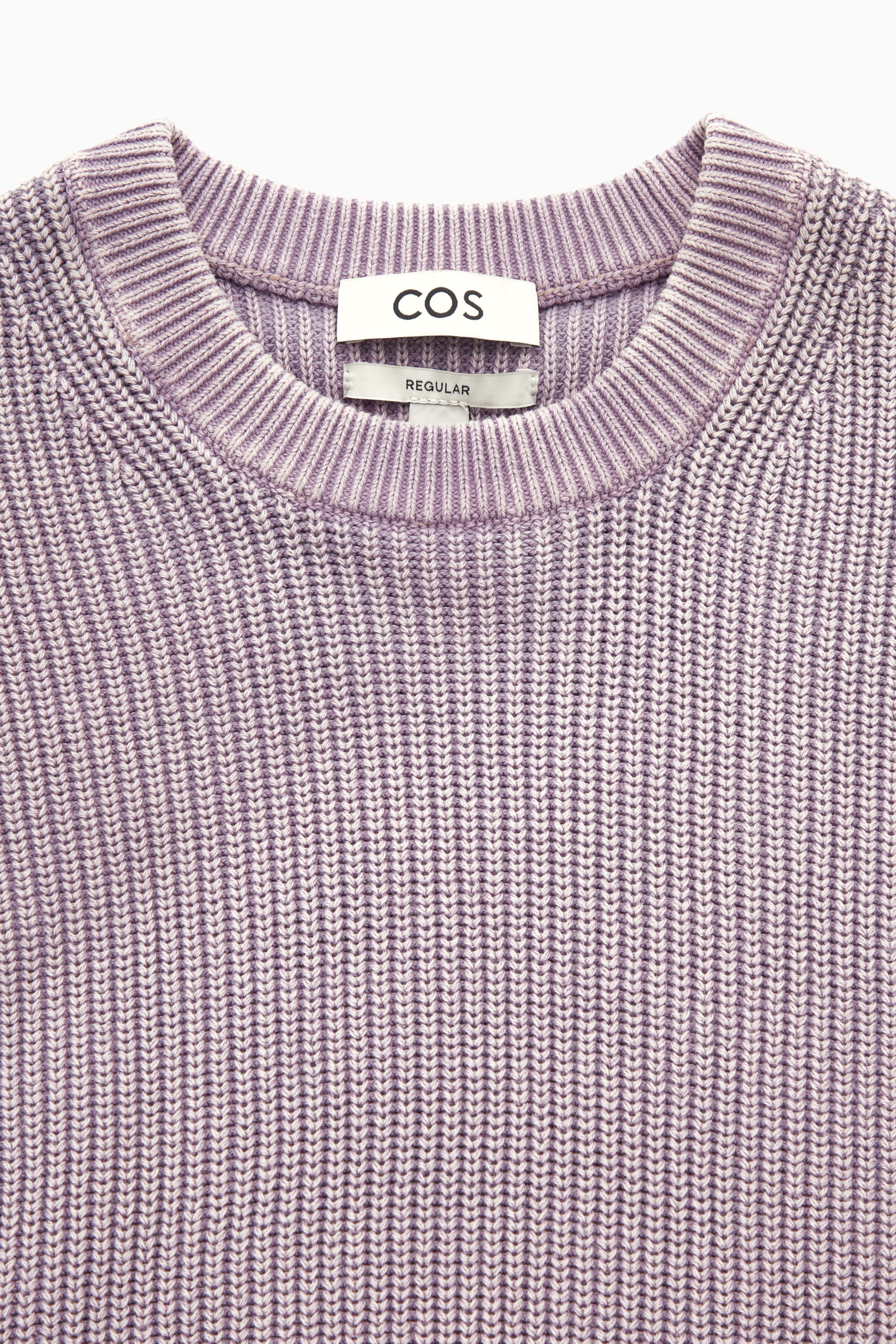 View larger image: STONE-WASHED KNITTED JUMPER - LIGHT PURPLE - Men | H&M GB 2