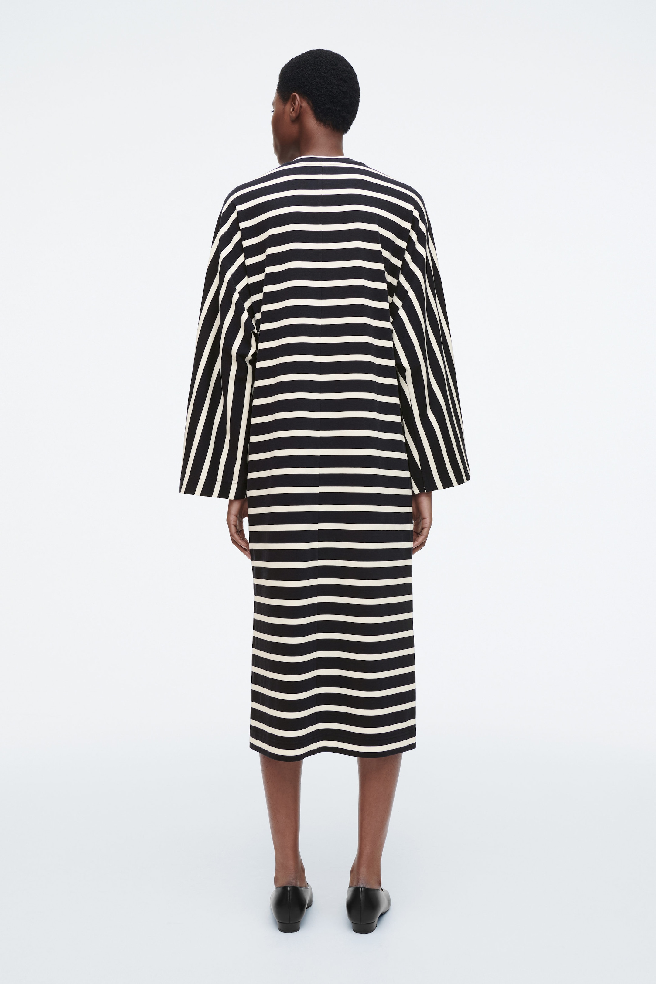 JERSEY MIDI COLUMN DRESS