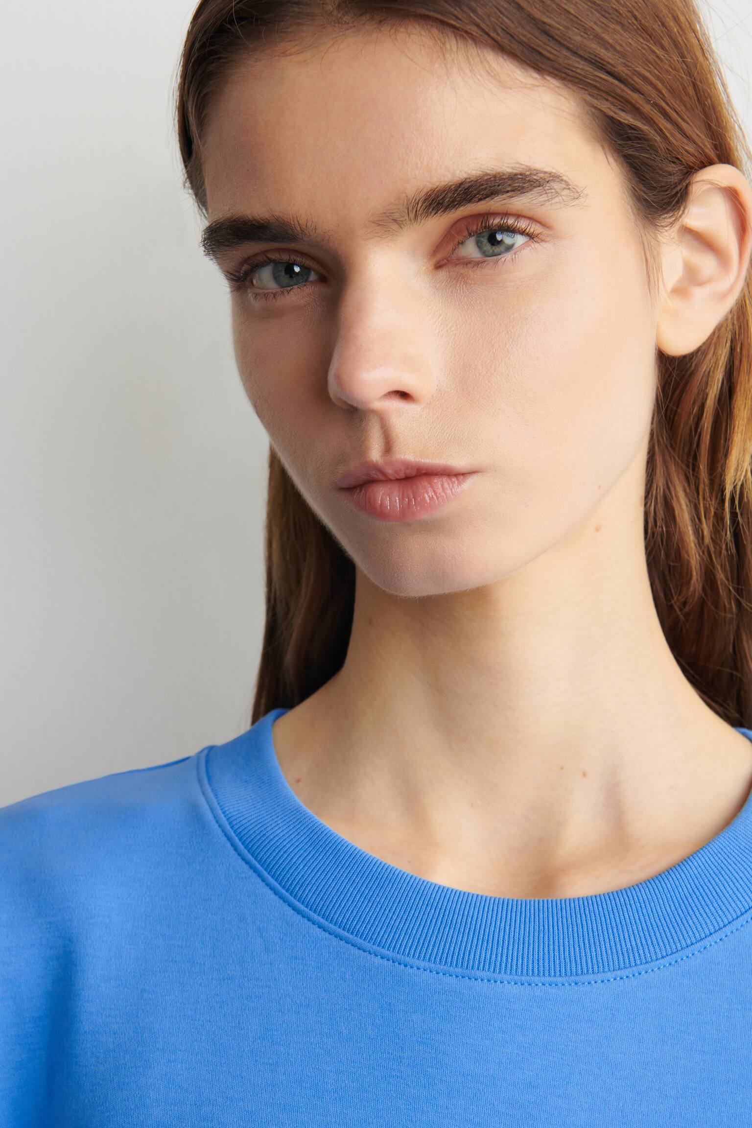 OVERSIZED T-SHIRT - BLUE/אפור מלנג'/PINK/שחור - 6