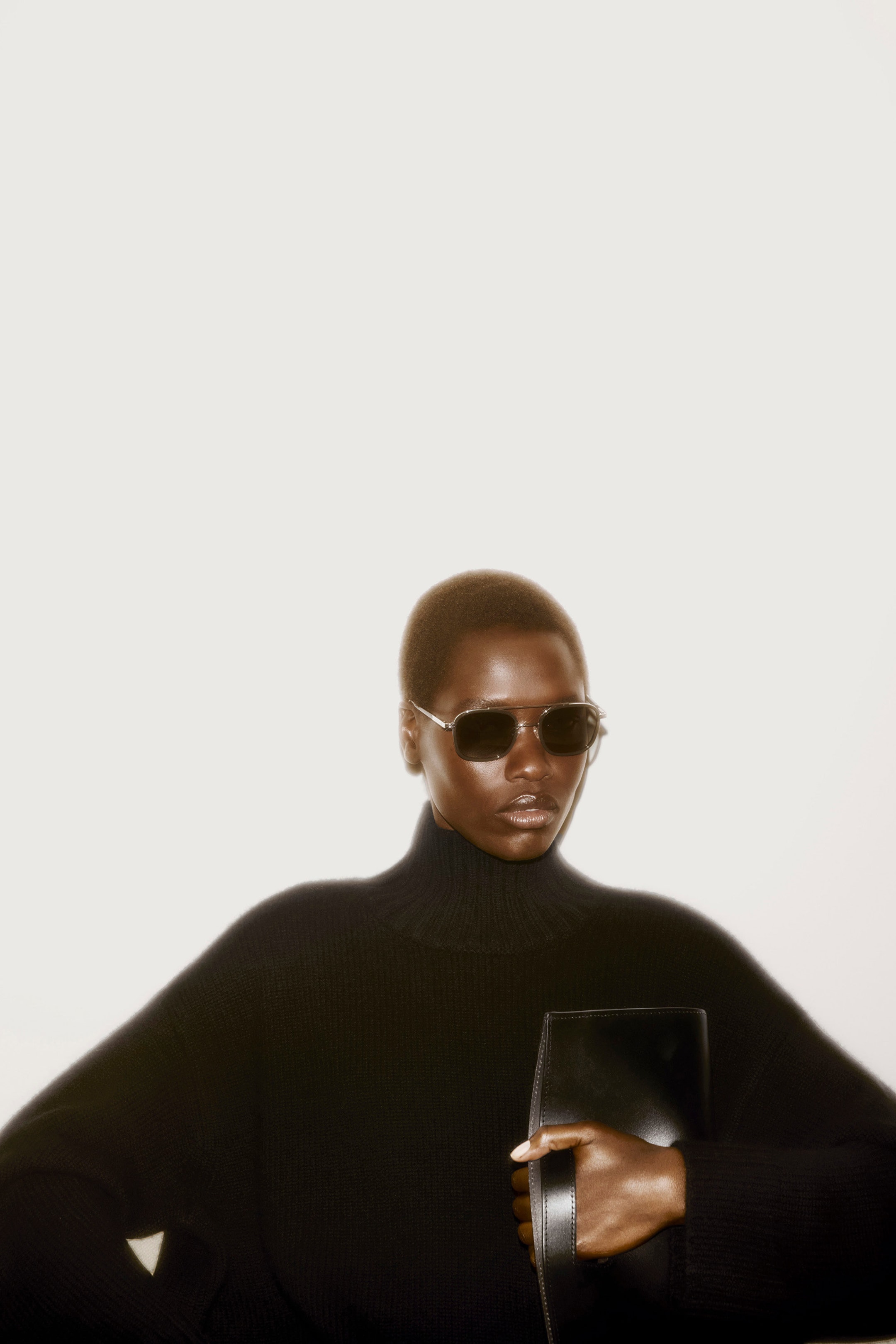 CASHMERE FUNNEL-NECK SWEATER