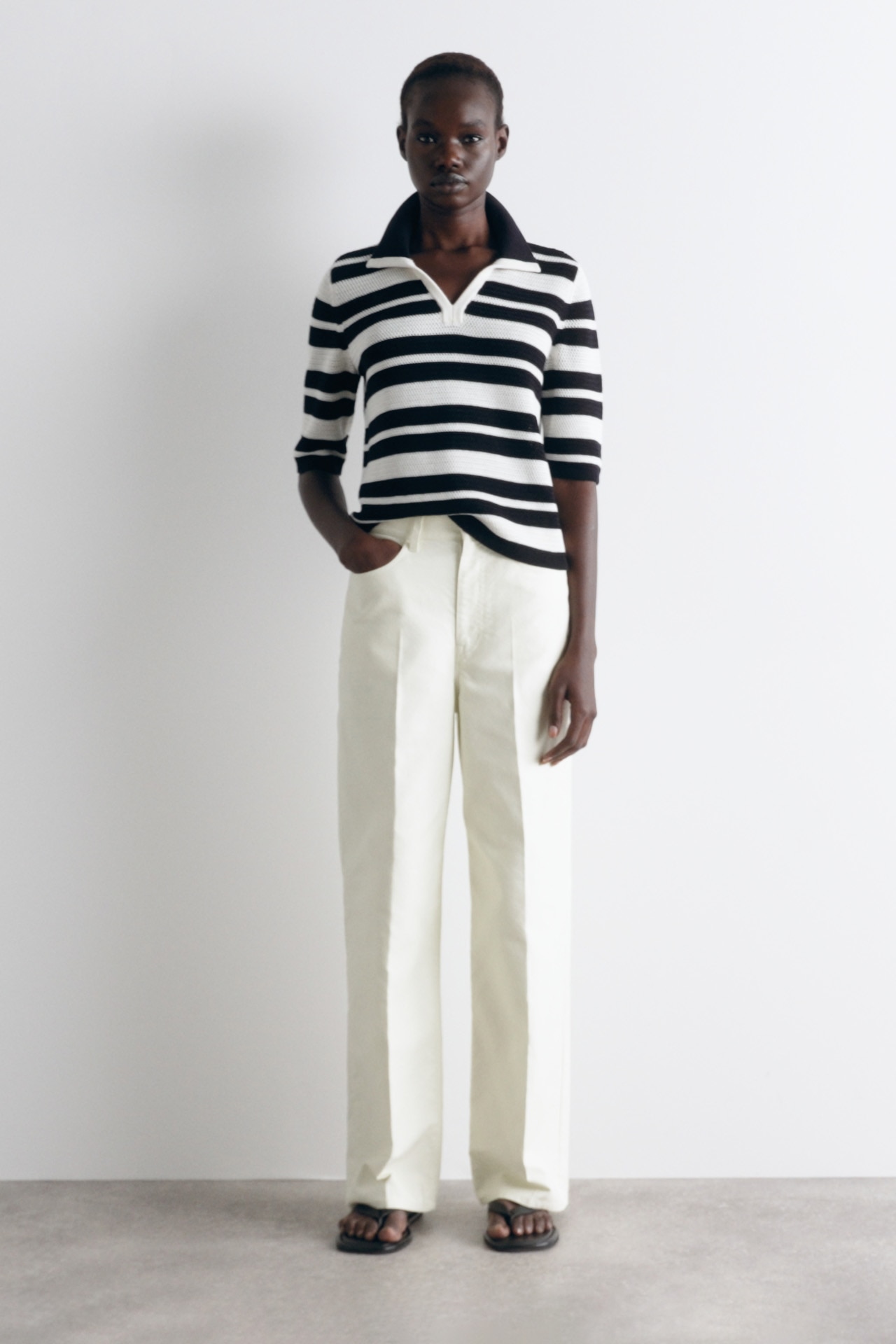 【関税&送料込】Chloe Straight-Leg Trousers In Canvas CHLOÉ Wool straight-leg pants | NET-A-PORTER