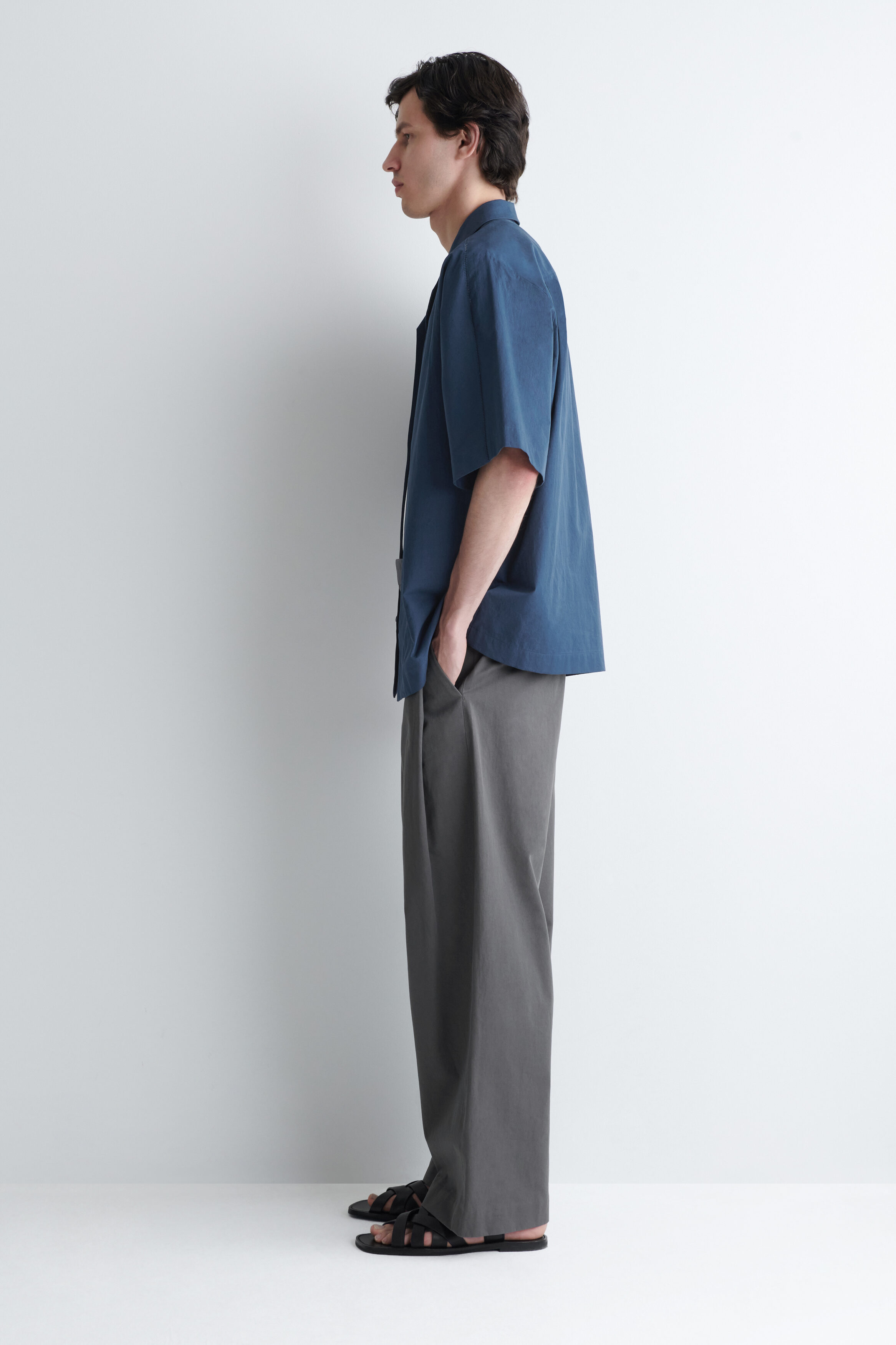 EMBROIDERED CAMP-COLLAR PIMA COTTON SHIRT - thumbnail 3