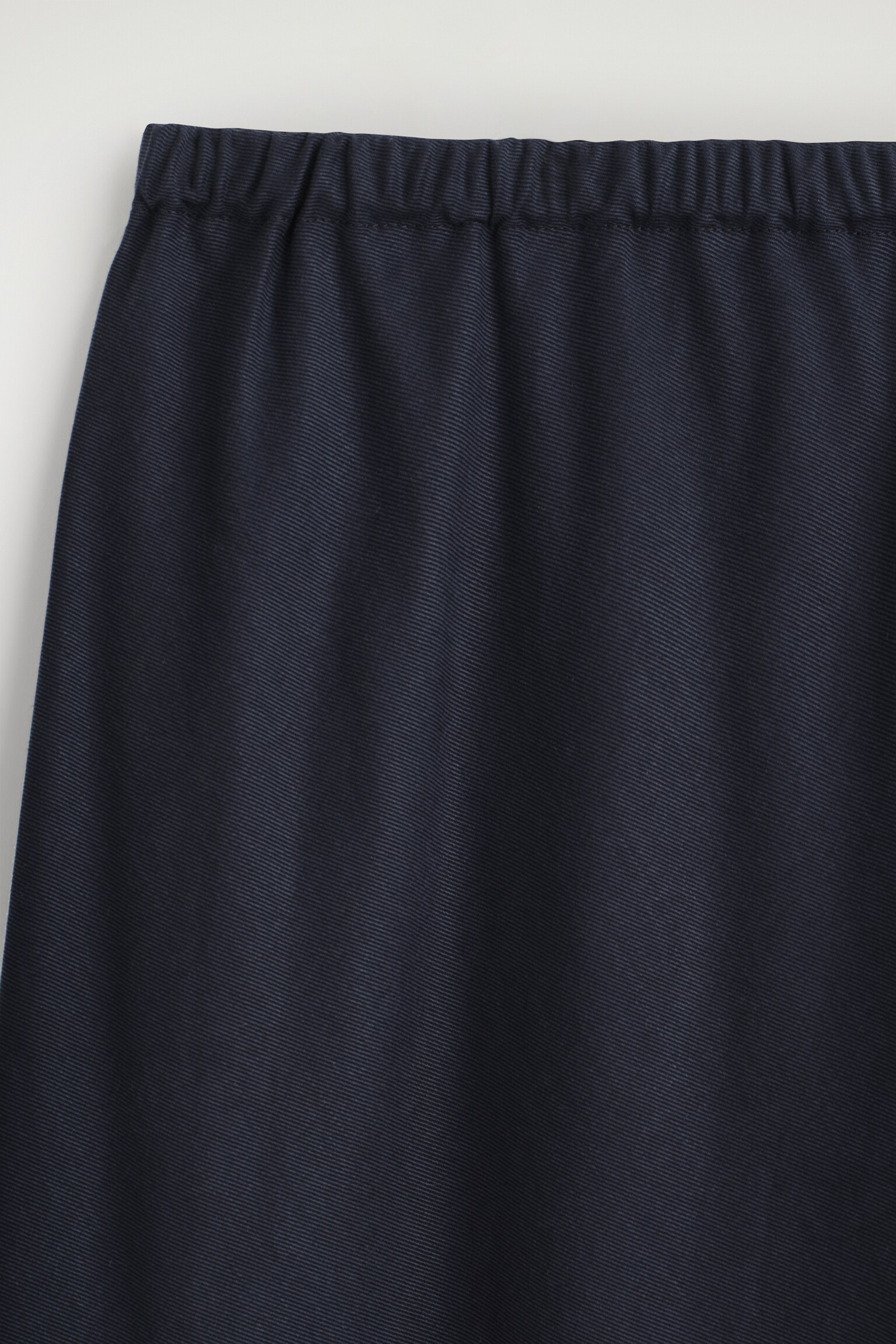 PANTALON LARGE TAILLE ÉLASTIQUÉE - BLEU MARINE - 5