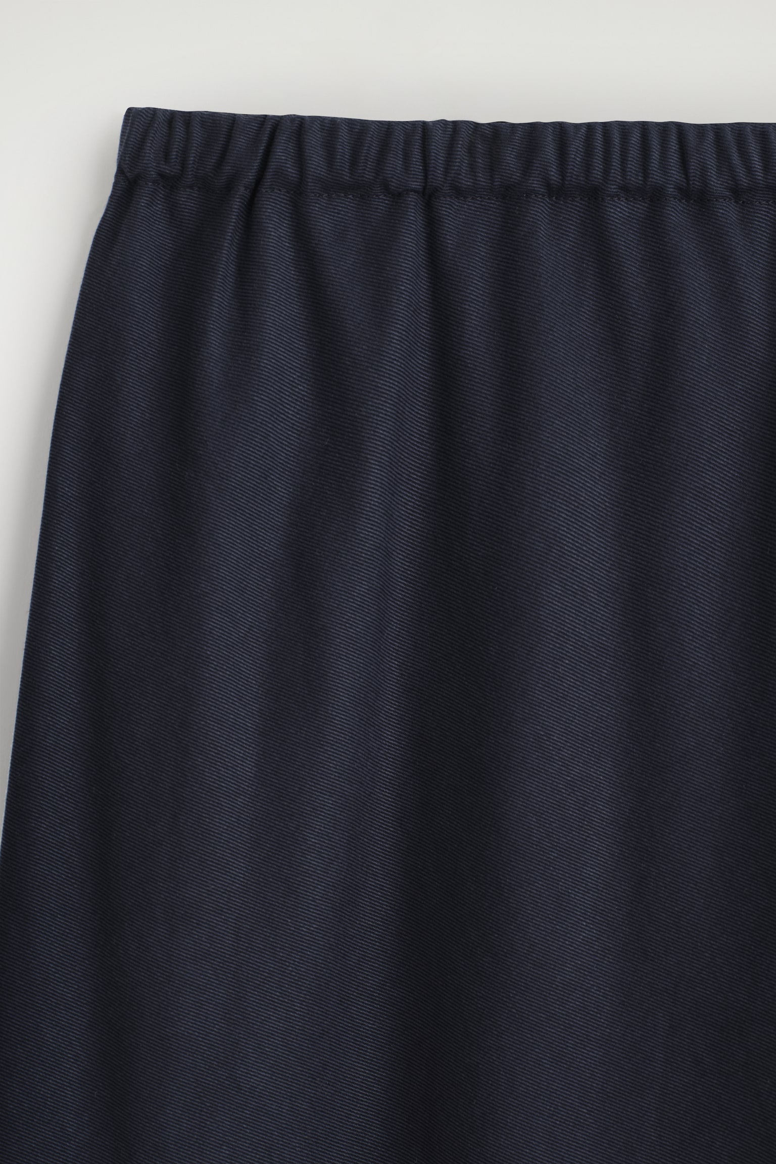 ELASTICATED WIDE-LEG TROUSERS - NAVY - 6