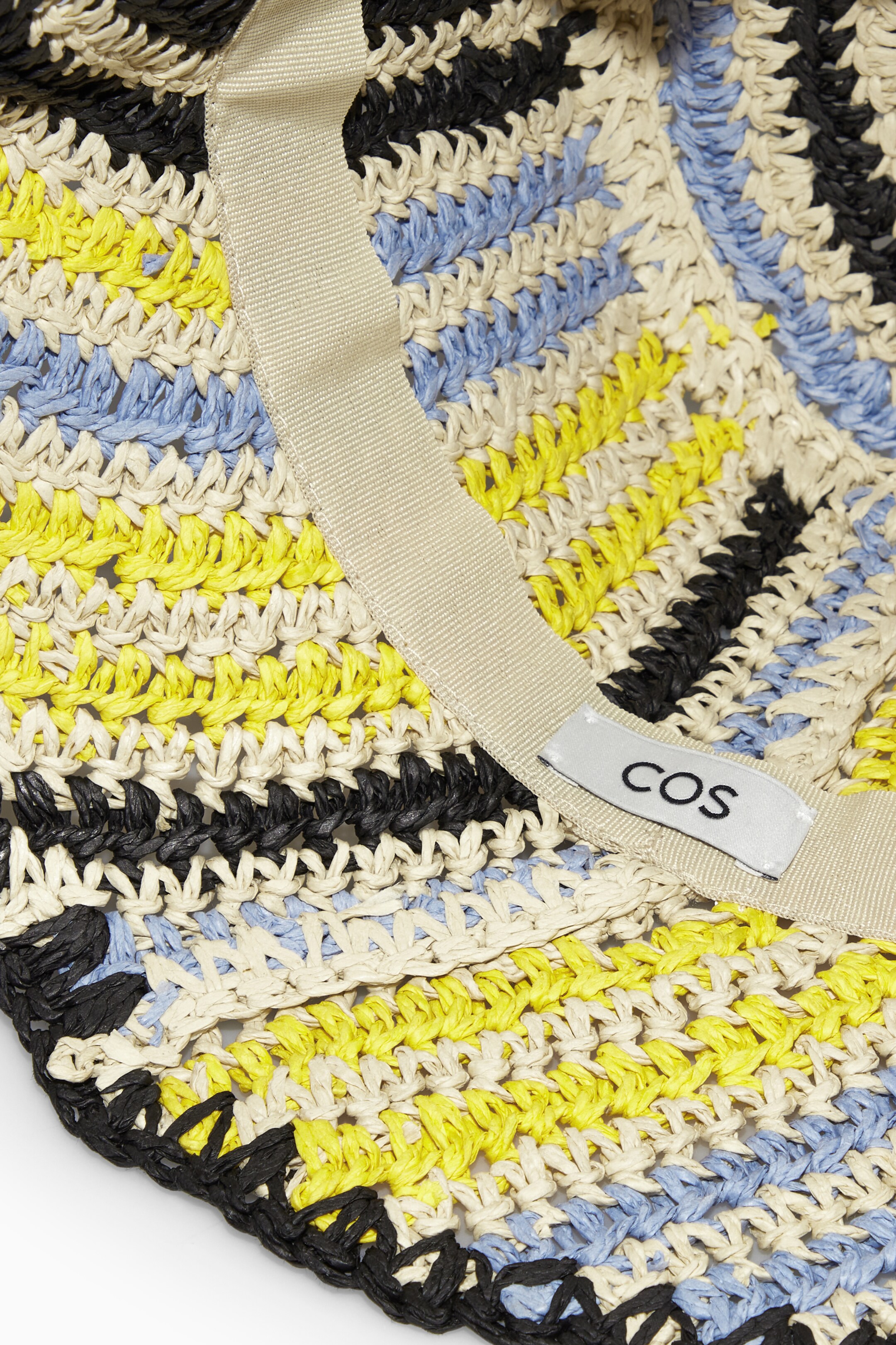 Ingrandisci l'immagine: WOVEN STRAW BUCKET HAT - BLUE / YELLOW / STRIPED - DONNA | H&M CH 2