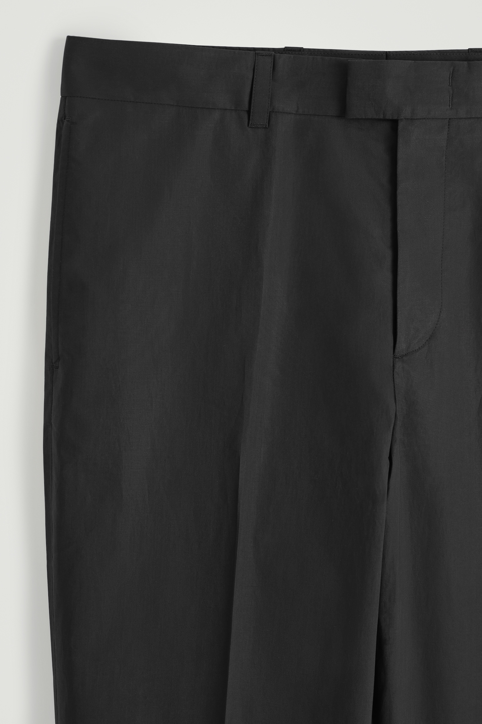 HOSE AUS BAUMWOLLE MIT GERADEM BEIN - SCHWARZ/BEIGE - 5