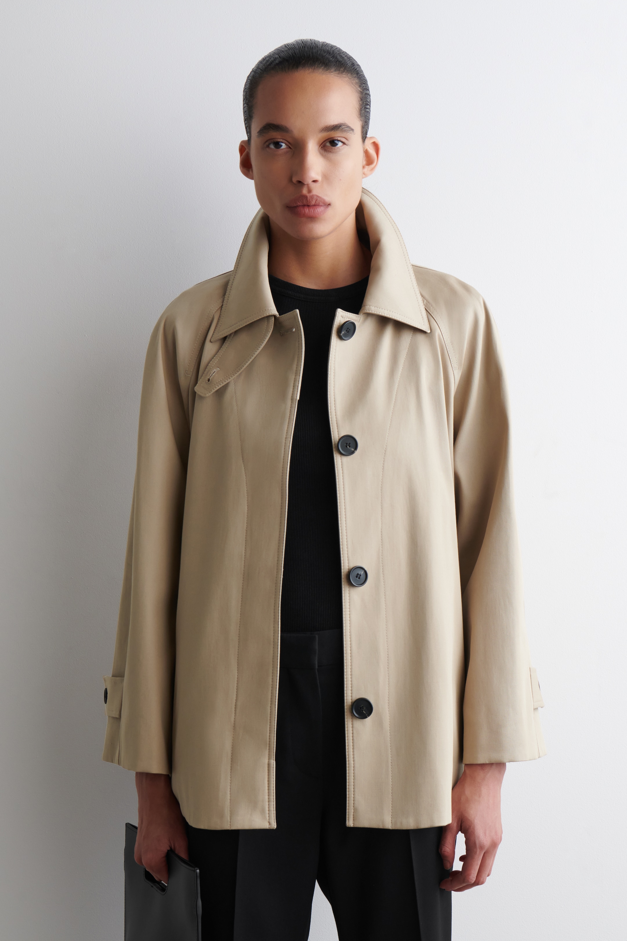 Grösseres Bild ansehen: TRENCHCOAT IN A-LINIE - BEIGE - DAMEN | H&M CH 1