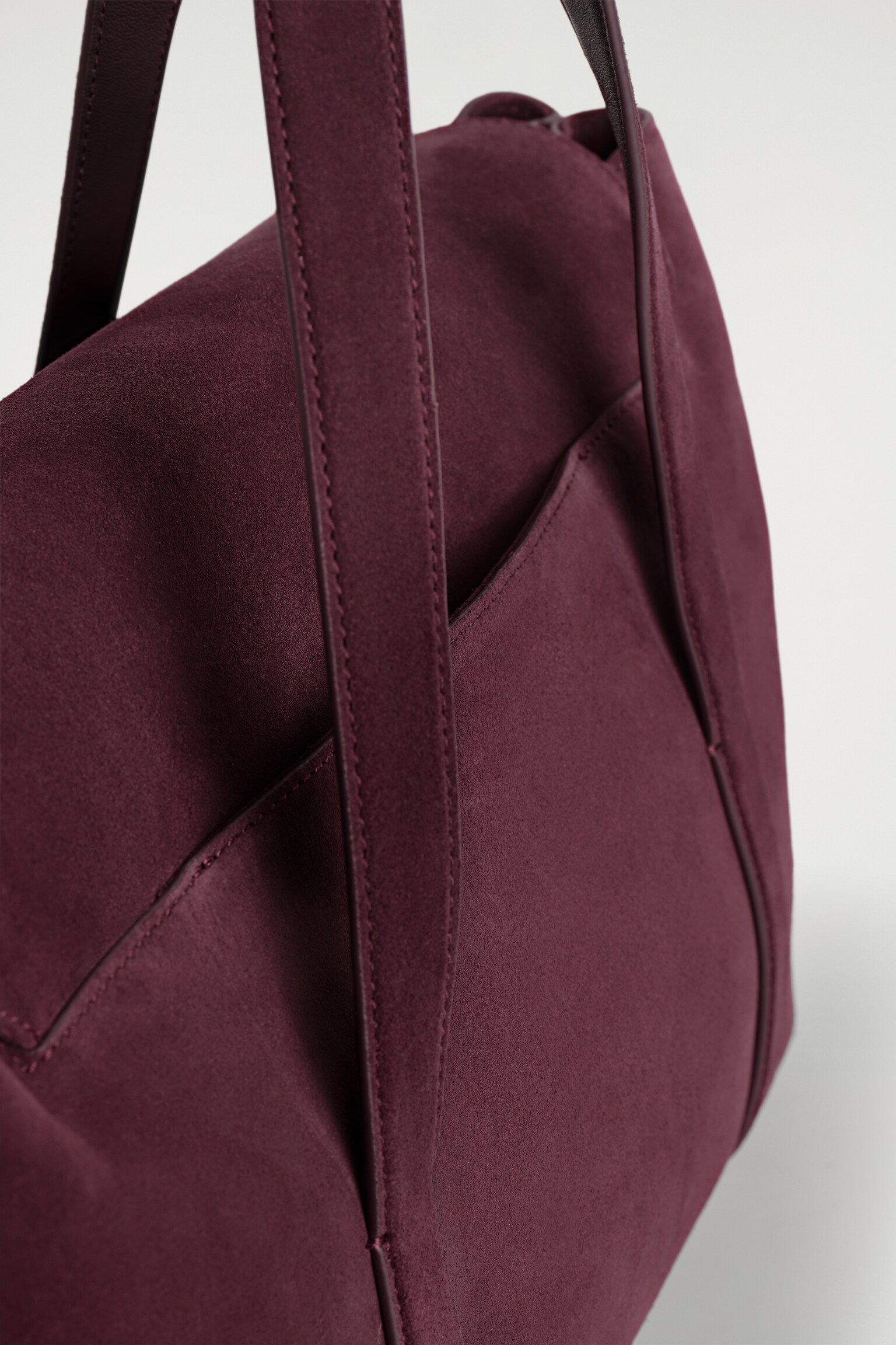 EASEL TOTE BAG - SUEDE - BORDEAUX - 3